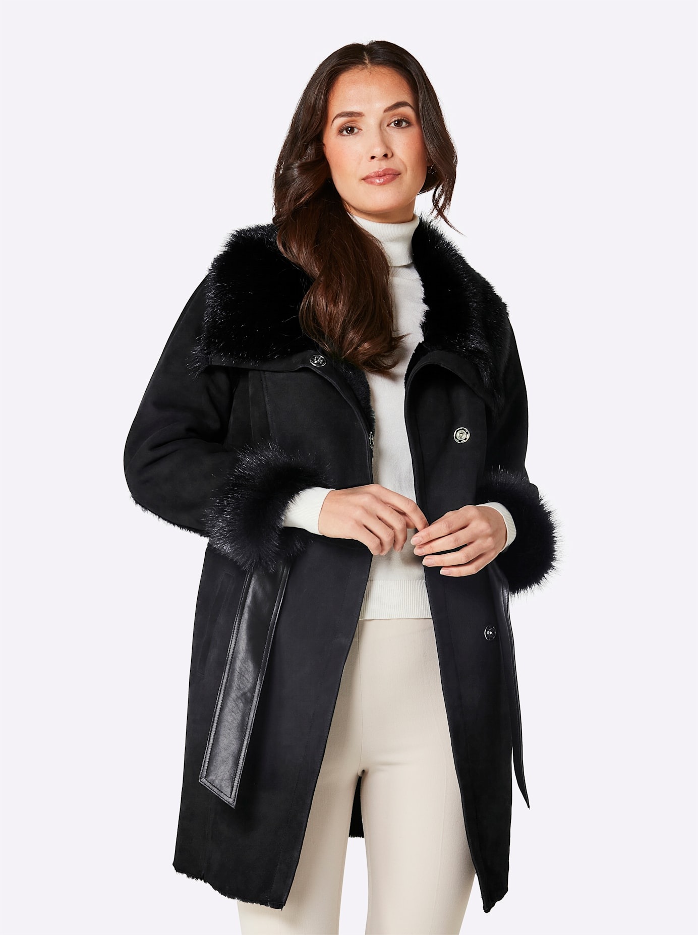 Mainpol Lederjacke, ohne Kapuze