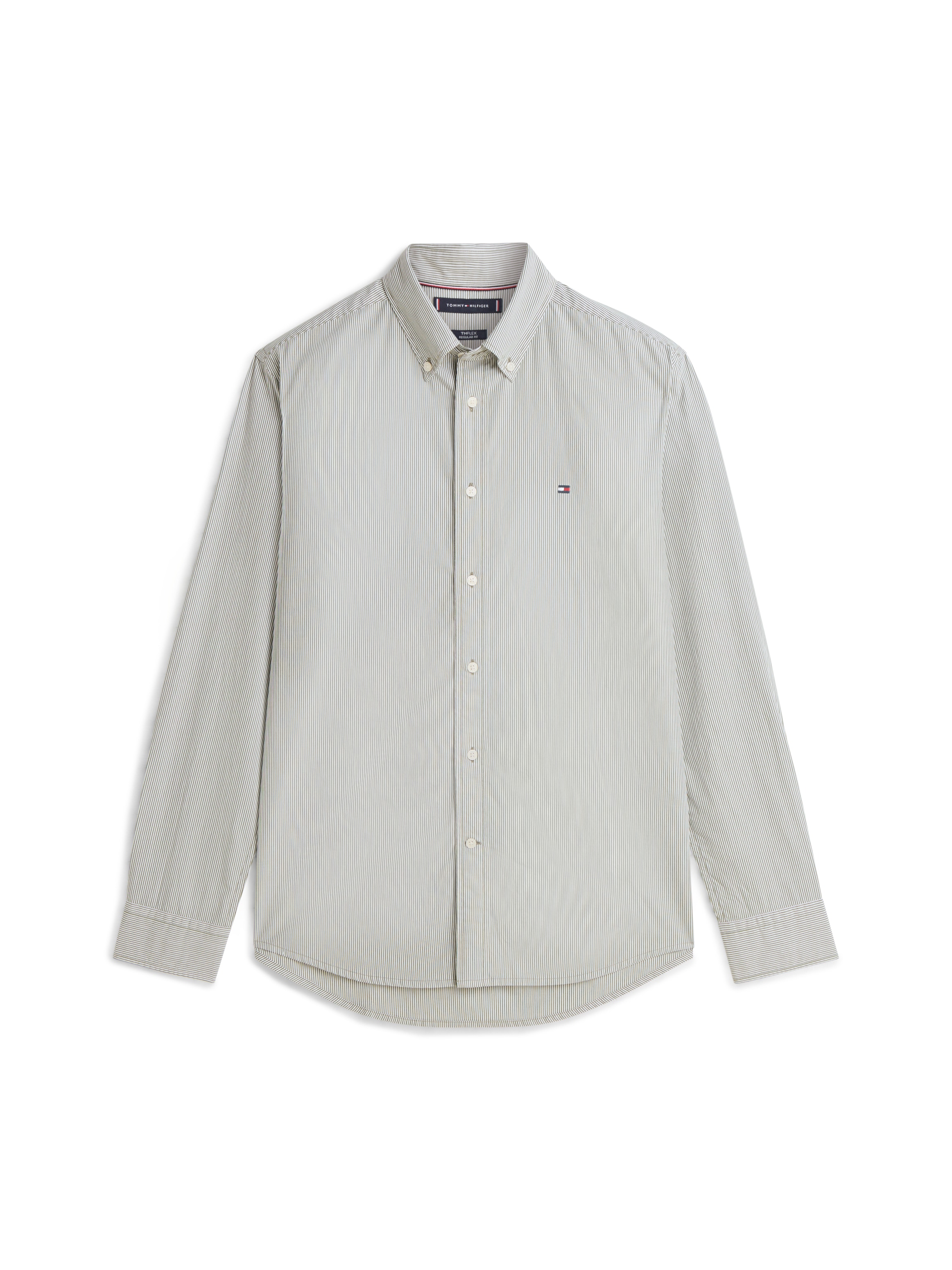 Tommy Hilfiger Langarmhemd »CORE FLEX POPLINE CLASSIC STRIPE« regular fit, Button-down-Kragen, feine Streifen