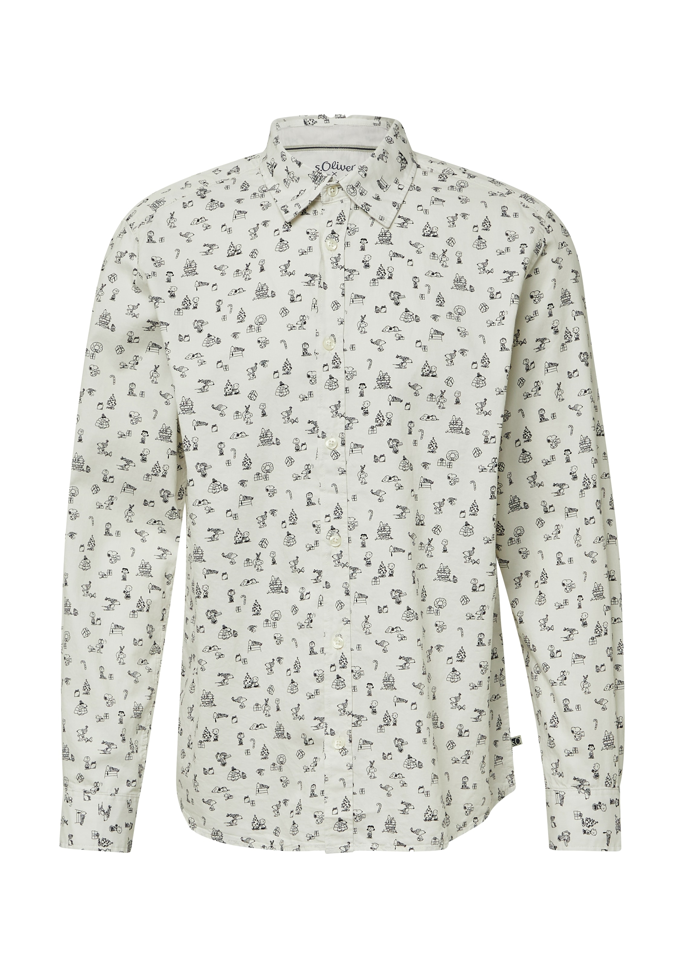 s.Oliver Langarmhemd mit Peanuts®-Print