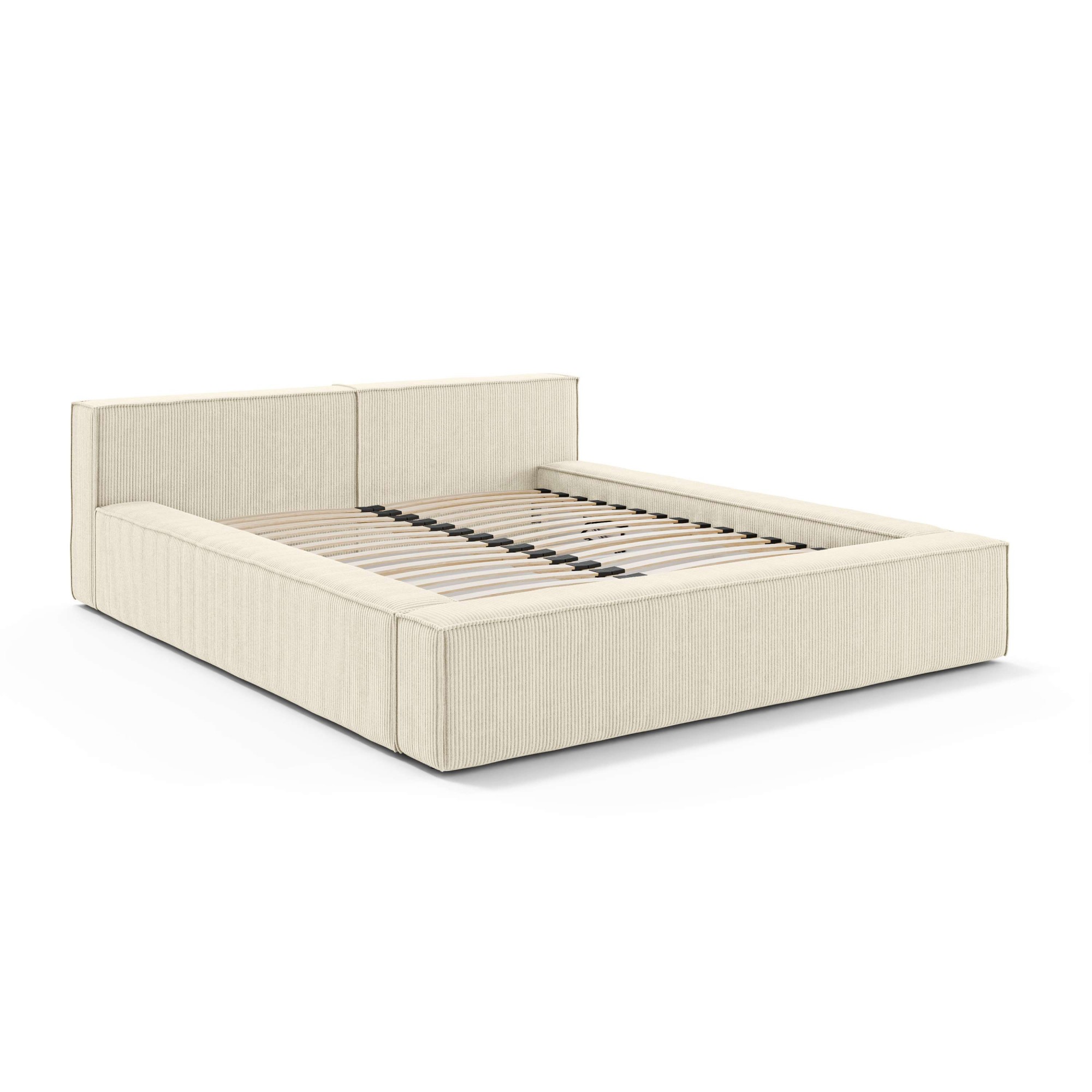 Home affaire Polsterbett »LAUREDA Bettgestell mit Lattenrost, in 4 Breiten- 140, 160, 180, 200cm« mit Kopfteil und Bettkasten, ohne Matratze