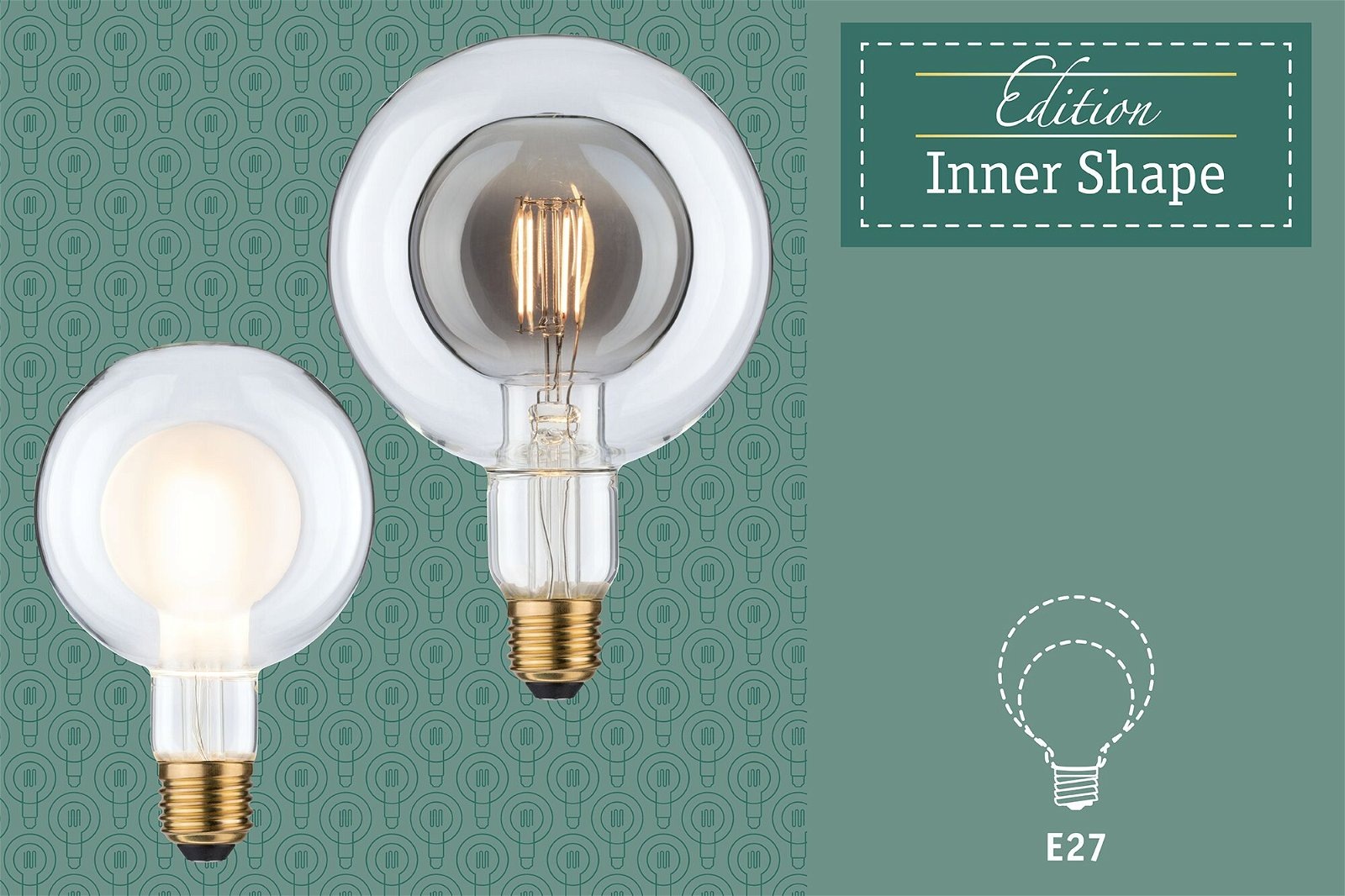 Paulmann LED-Leuchtmittel »G95 Inner Shape 450lm matt 4W 2700K 230V«, E27, 1 St., Warmweiß