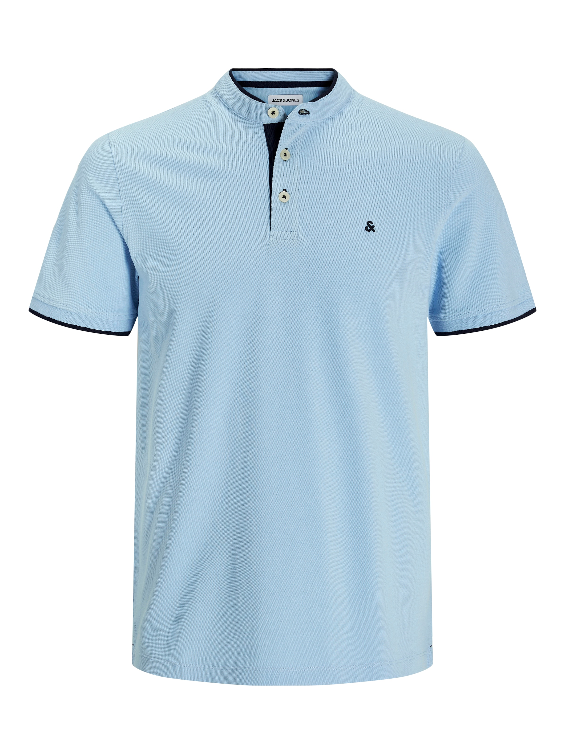 Jack & Jones Poloshirt »JJEPAULOS MAO POLO«, mit Logo Stickerei