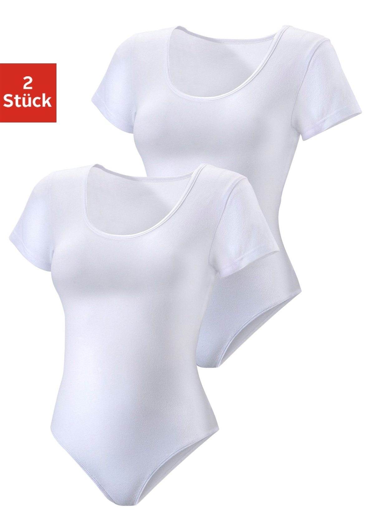 Vivance T-Shirt-Body, aus elastischer Baumwoll-Qualität