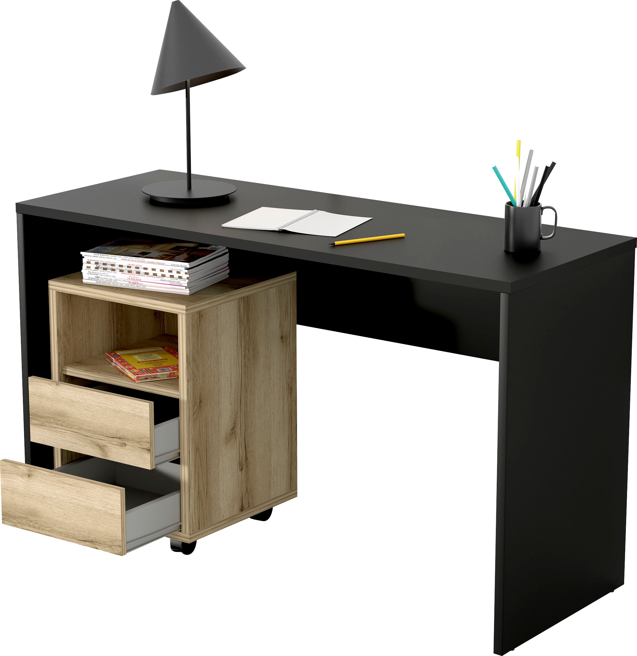 Helvetia Schreibtisch 130, OTTO Computertisch »AGAPI«, Breite & Arbeitsfläche im modernen Shop Design viel Online