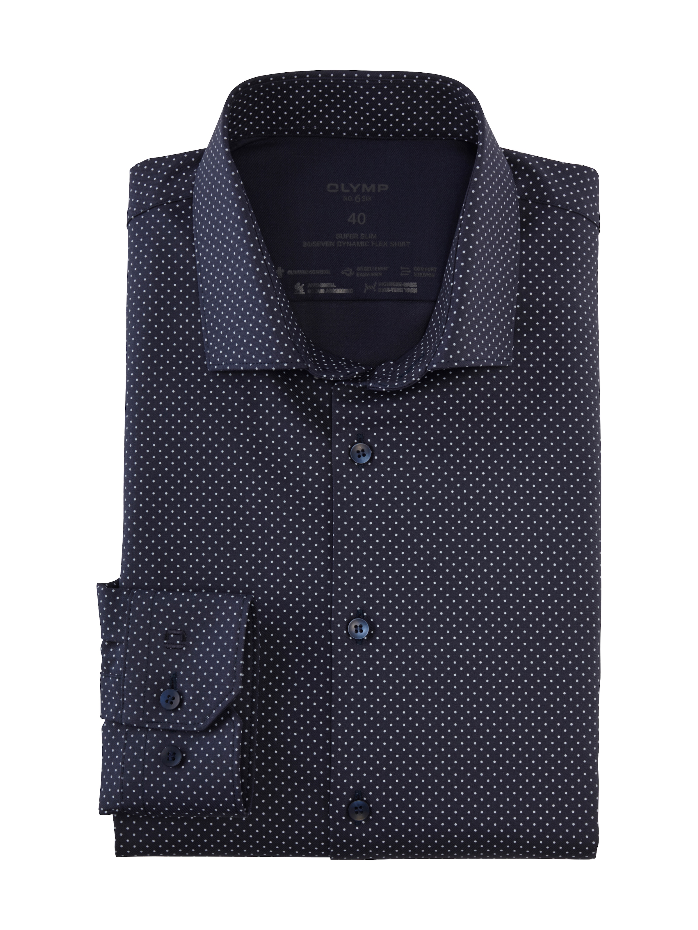 OLYMP Businesshemd »No. Six 24/Seven super slim«, mit Minimalprint