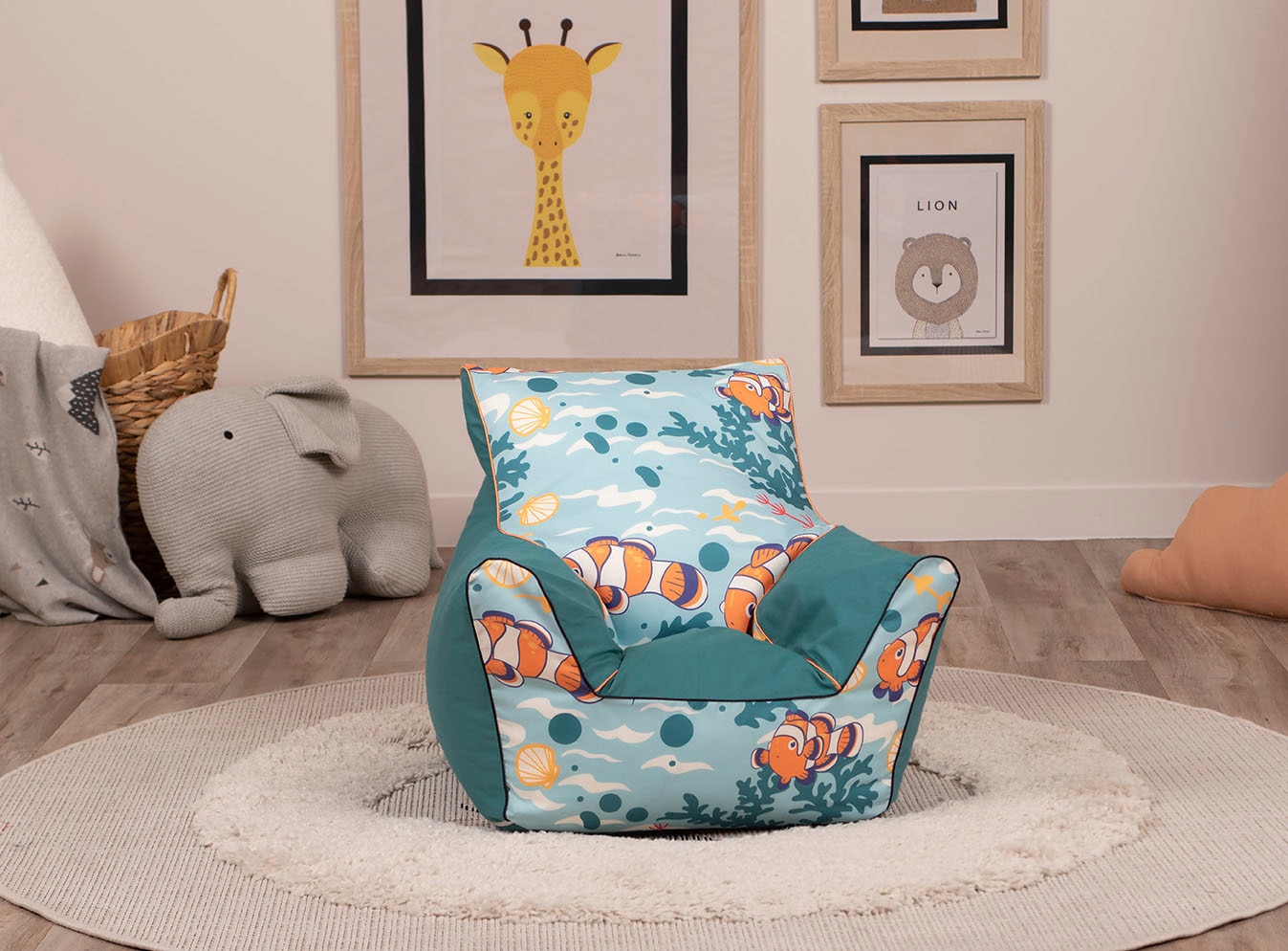 Knorrtoys® Sitzsack »Clownfish«, für Kinder; Made in Europe kaufen bei OTTO