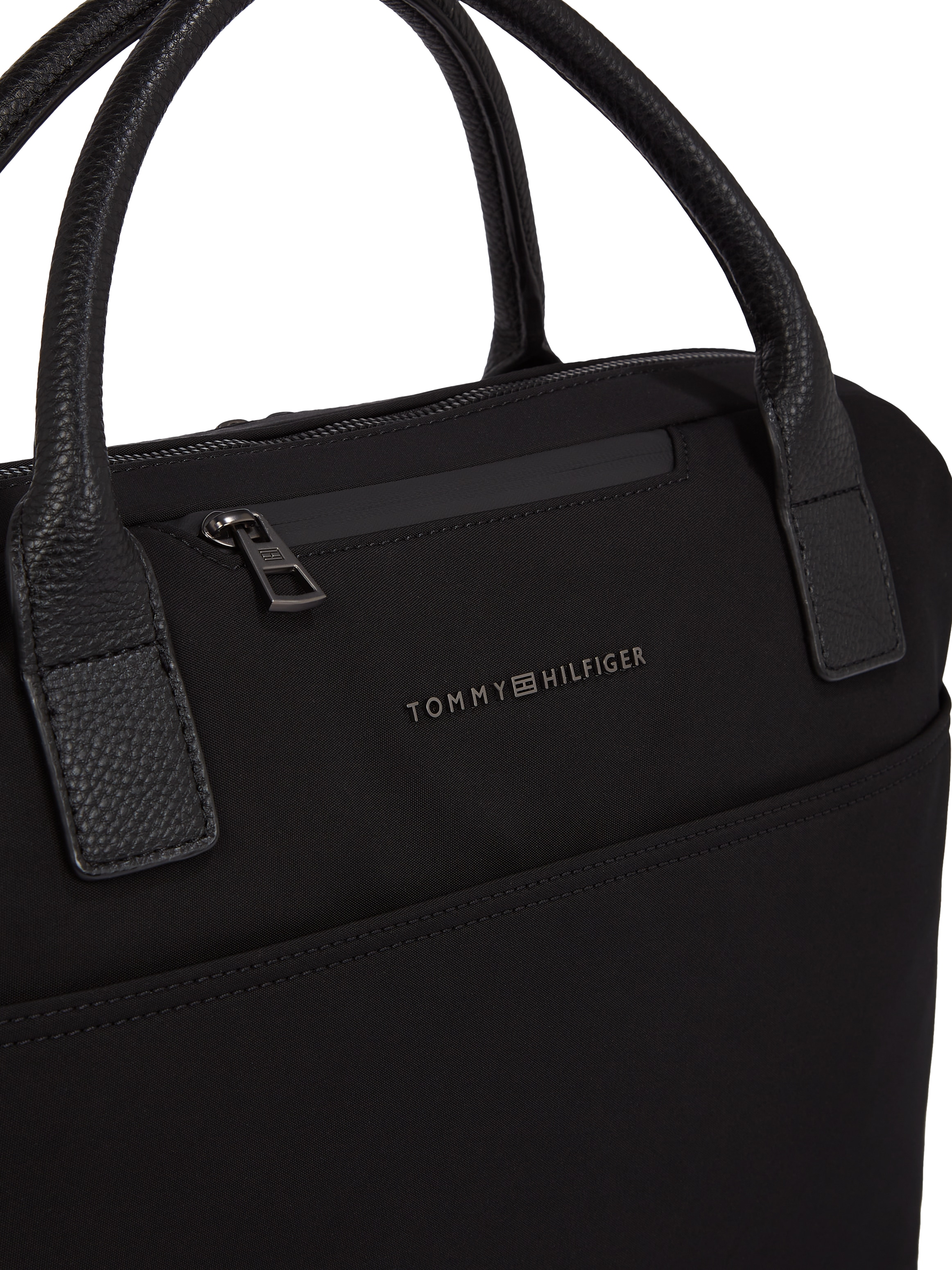 Tommy Hilfiger Laptoptasche »TH NYLON COMPUTER BAG«, Men Henkeltasche, Umhängetasche mit abnehmbarem Schulterriemen