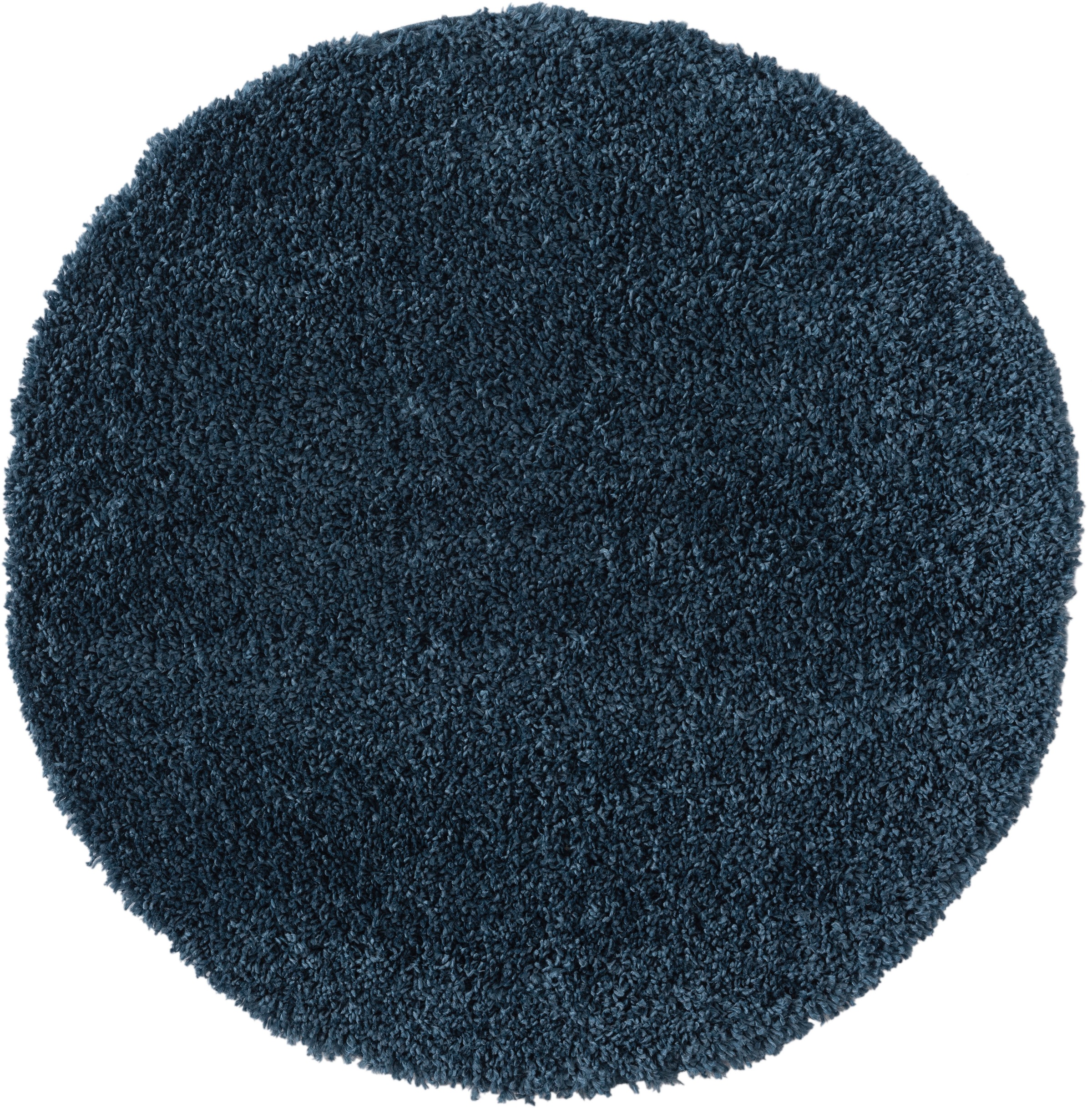 Myflair Möbel & Accessoires Hochflor-Teppich »My Shaggy«, rund, 37 mm Höhe, Shaggy, Uni Farben, leicht glänzend, Microfaser, extra flauschig