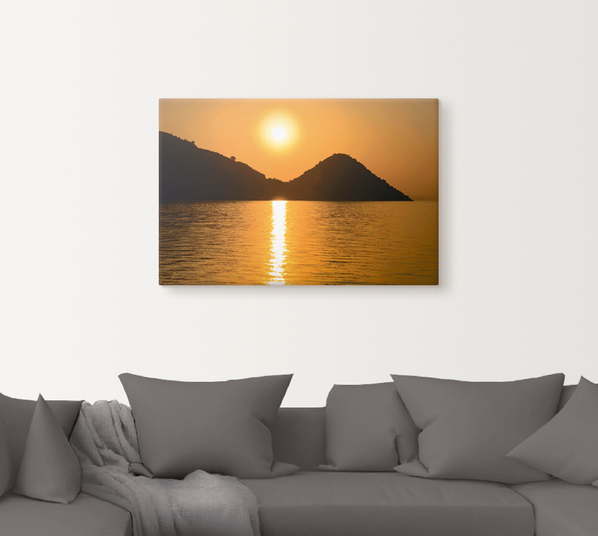 Artland Wandbild »Sonnenuntergang V«, Gewässer, (1 St.), als Alubild, Leinwandbild, Wandaufkleber oder Poster in versch. Größen