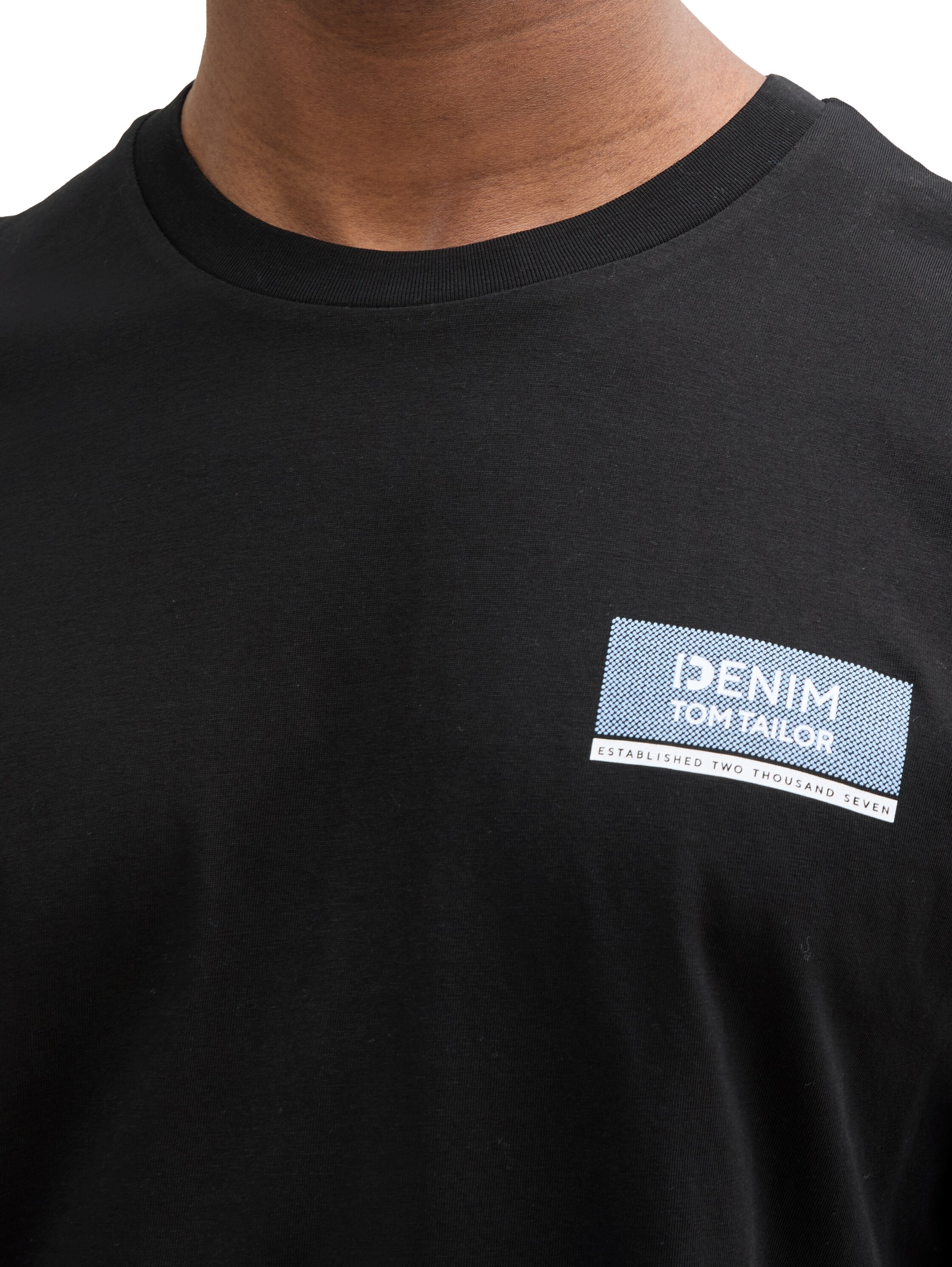 TOM TAILOR Denim T-Shirt, mit verschiedenen Logo Prints