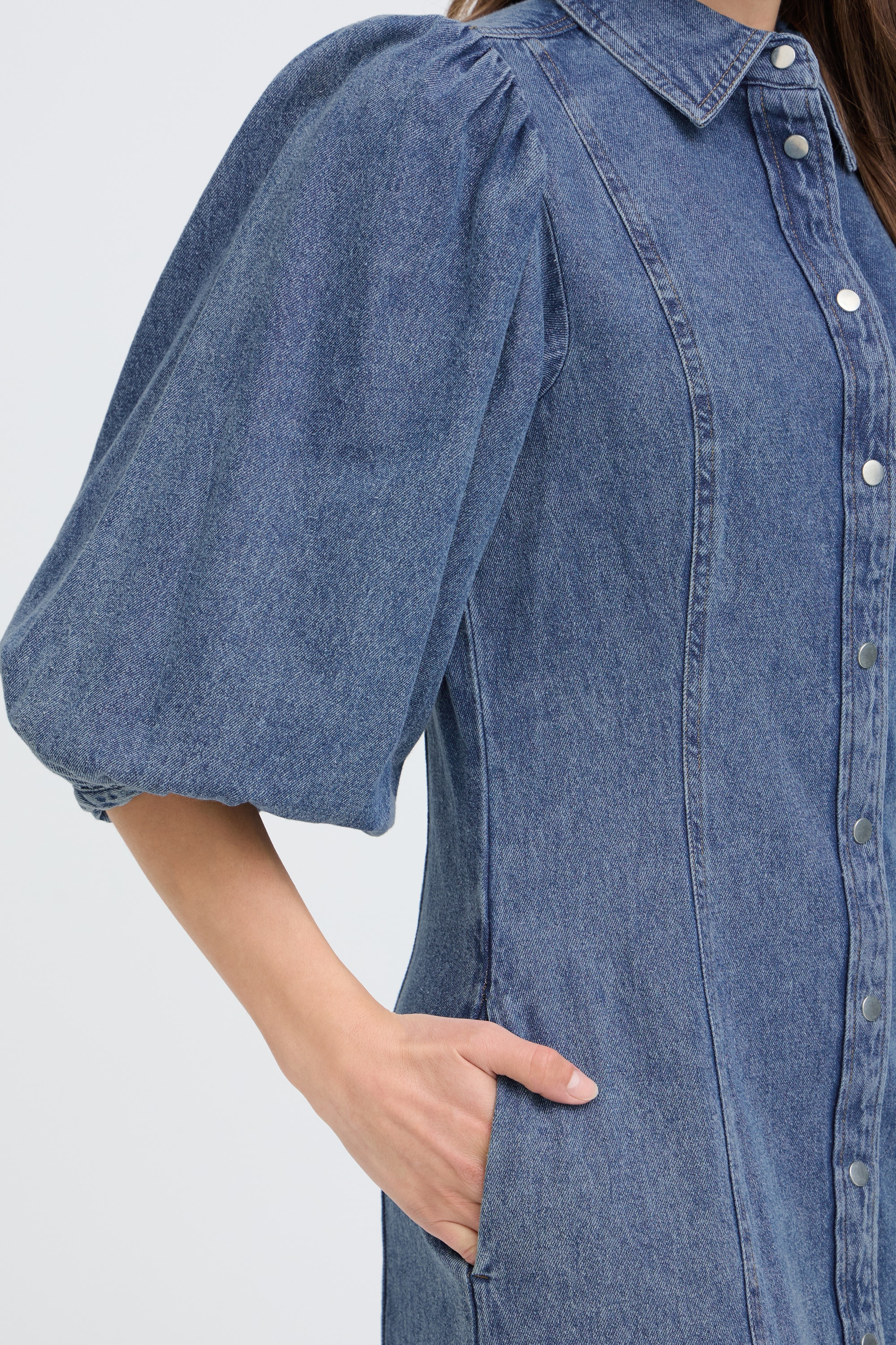 b.young Jeanskleid »Damen Denimkleid BYKAPUCA«