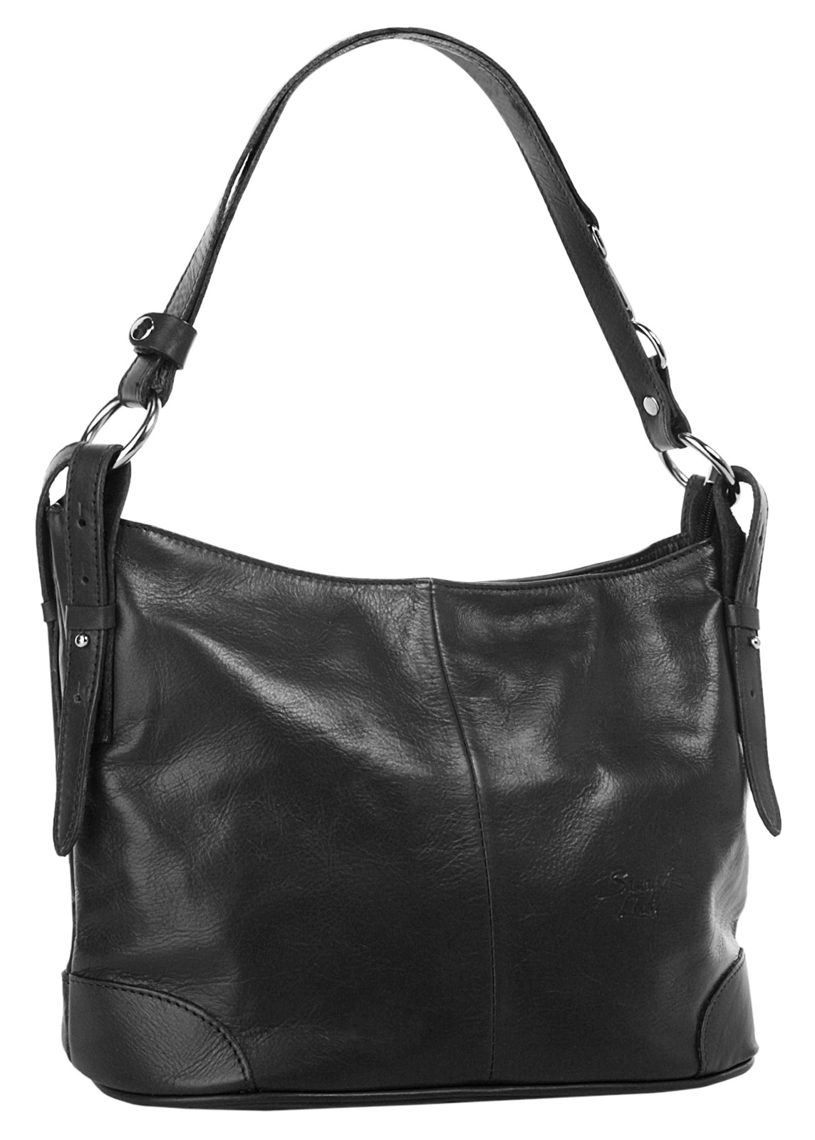 Samantha Look Umhängetasche echt Leder, Made in Italy