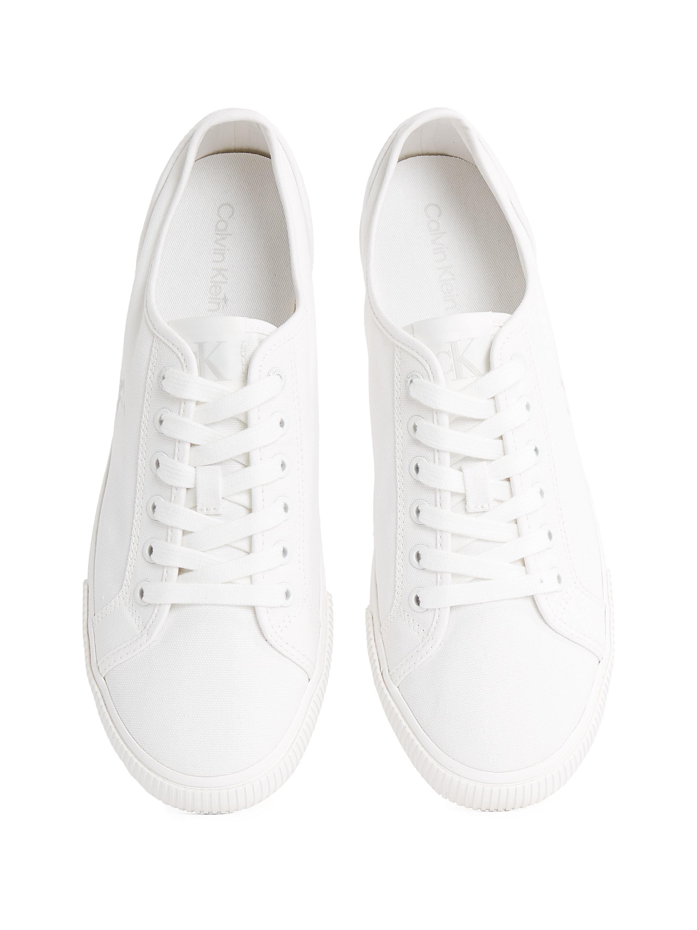 Calvin Klein Jeans Sneaker »ESS VULC LOW MG CANVAS«, Schnürschuh, Halbschuh, Freizeitschuh in klassischer Optik
