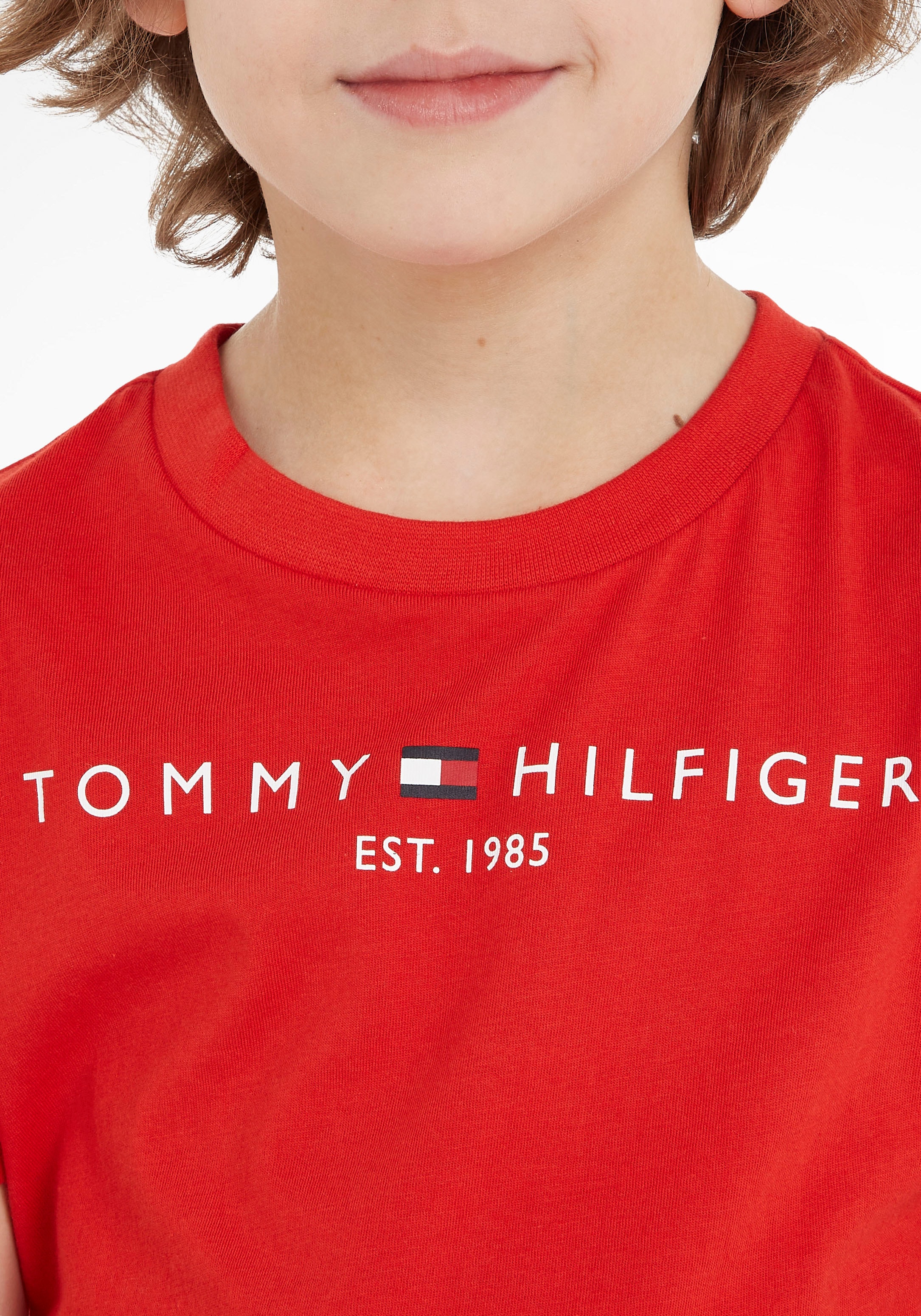 Tommy Hilfiger Kids »ESSENTIAL TEE«, Junior bei Mädchen T-Shirt und MiniMe,für kaufen Jungen OTTO Kinder