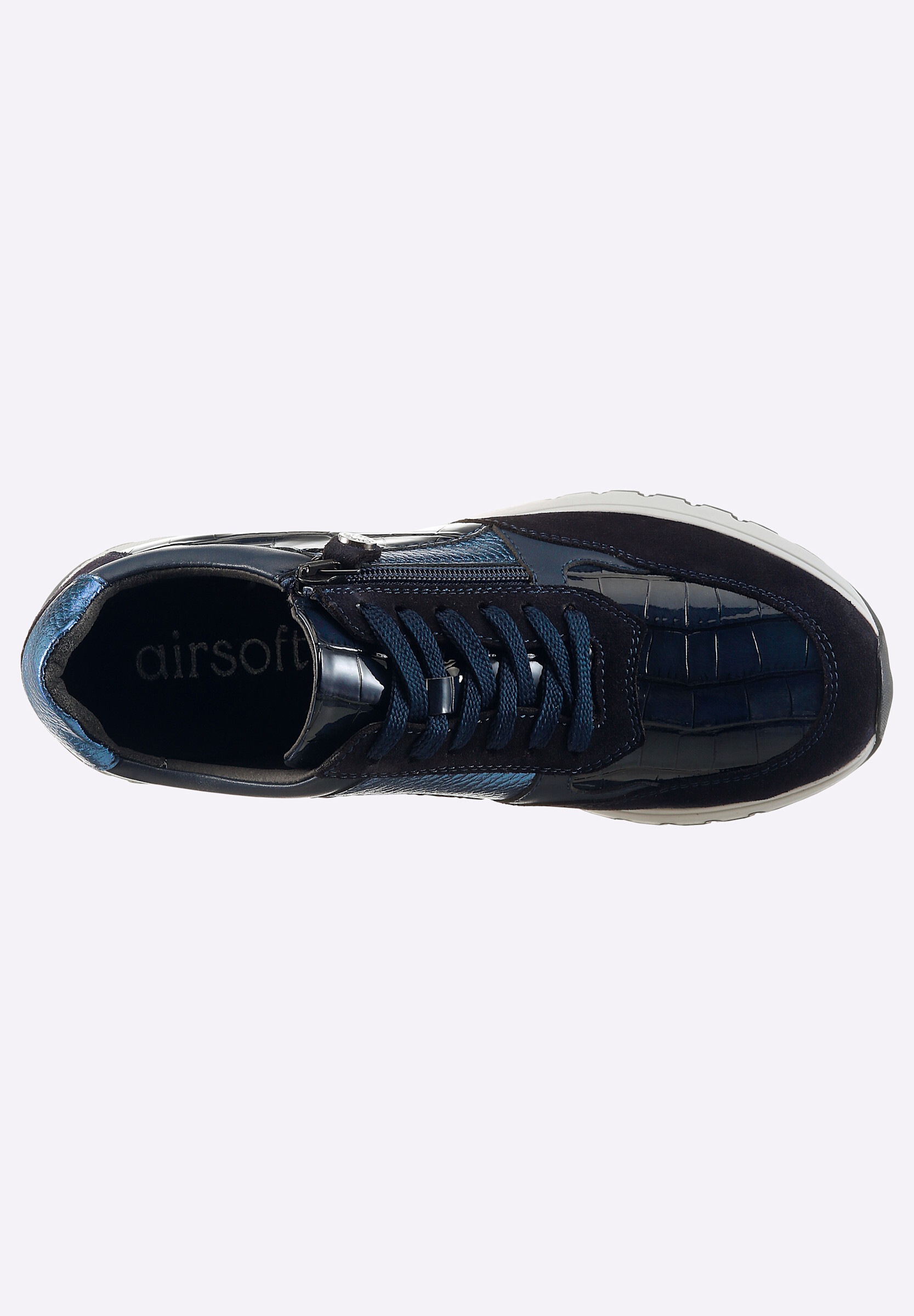 airsoft modern+ Schnürschuh »Sneaker Sneaker mit Metallic-Akzenten«