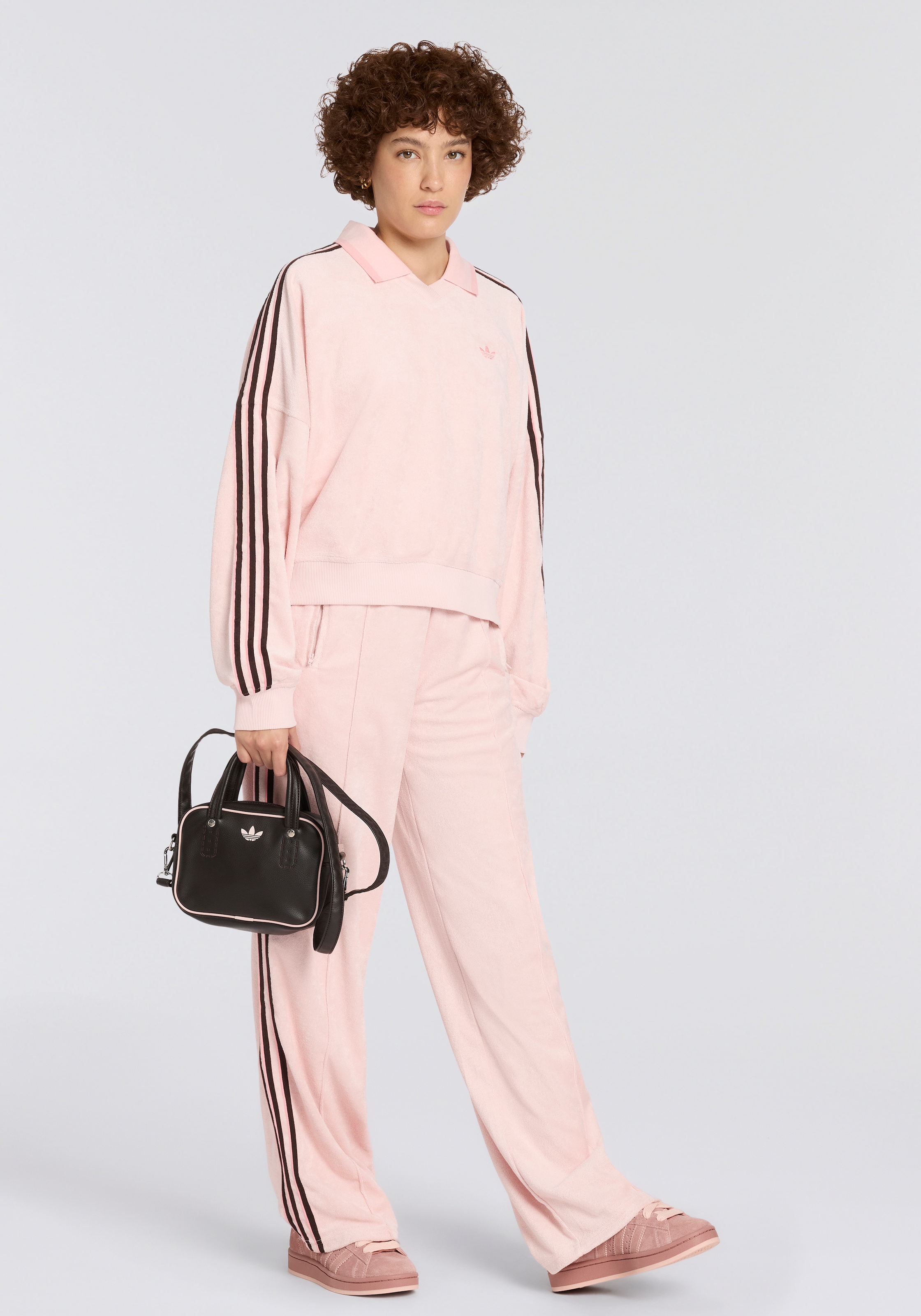 adidas Originals Poloshirt »TERRY TOWEL V NECK LONG SLEEVES«