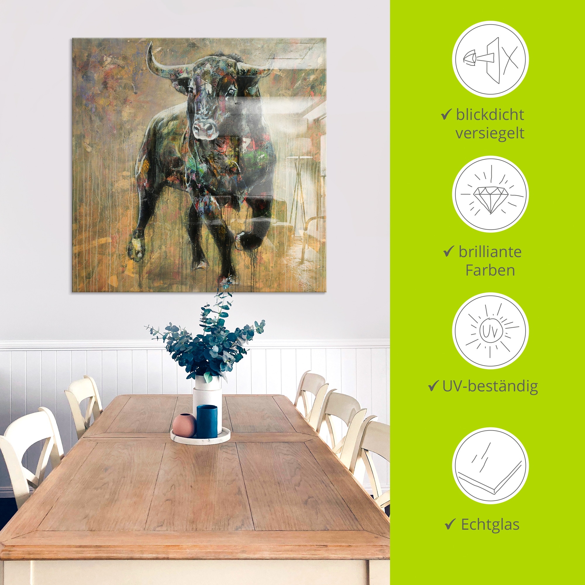 Artland Glasbild »Der Moment der Entscheidung« 1 Stk. tlg. in verschiedenen Größen