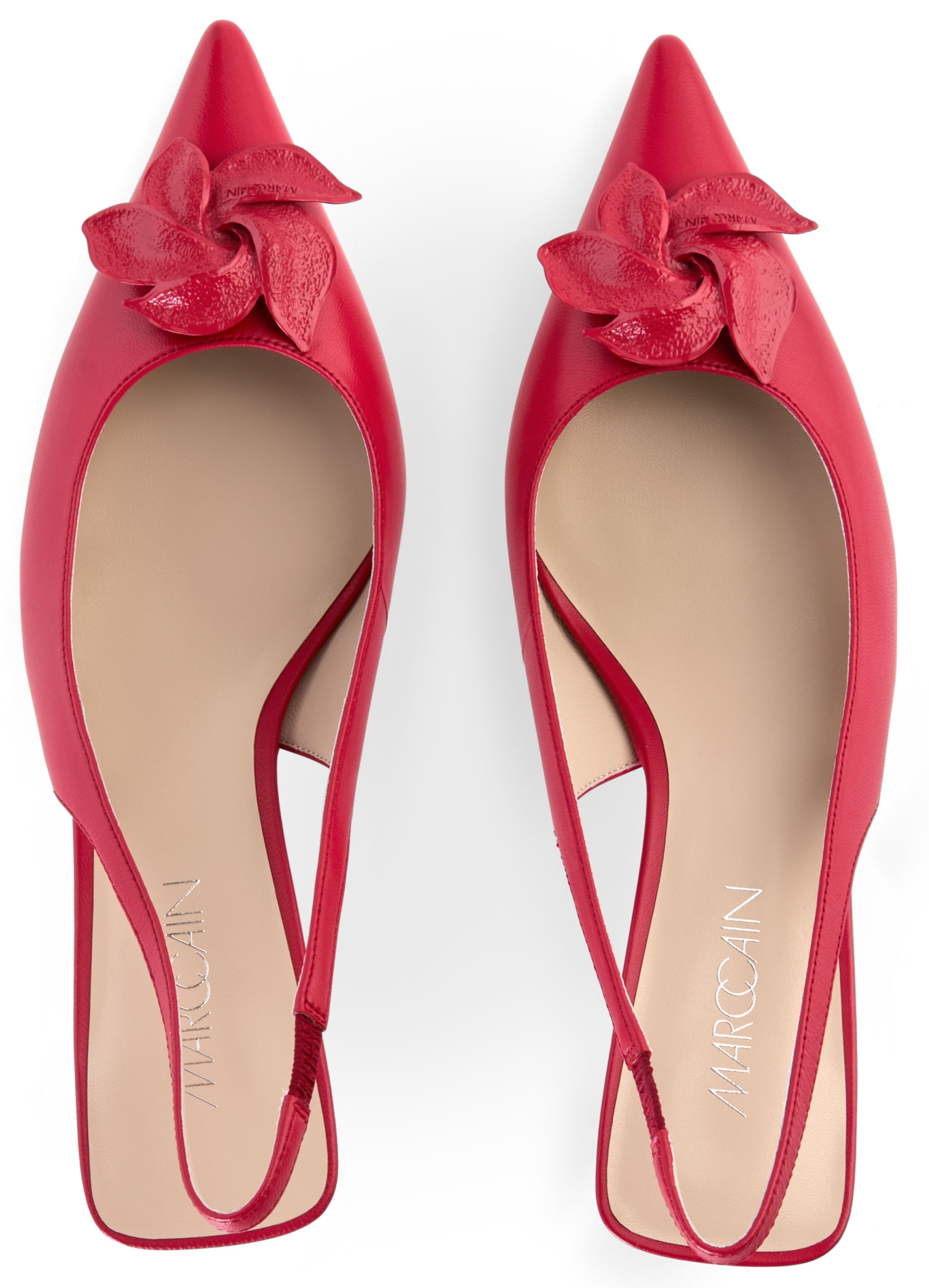 Marc Cain Slingpumps »Glam Dotted Delight«, Pumps, Stiletto mit elastischem Fersenriemchen