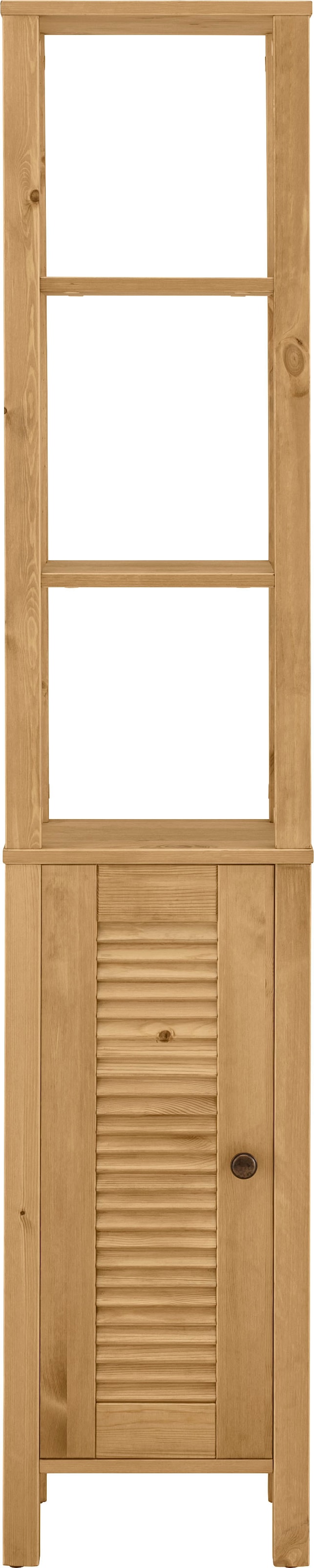 Home affaire Hochschrank »Ayanna«, Badschrank aus Massivholz, FSC®, Breite 33 cm, Höhe 170 cm