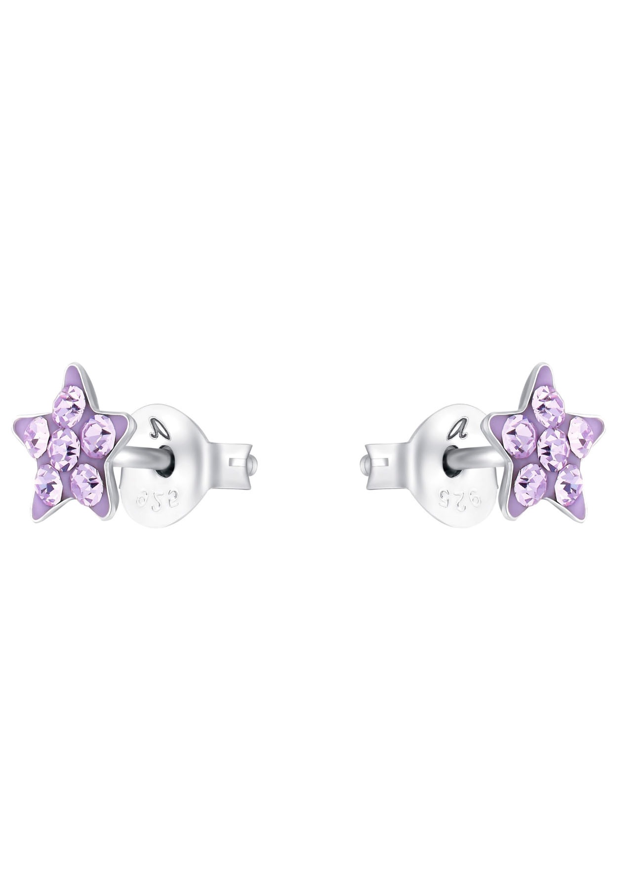 Amor Paar Ohrstecker »Sternchen, 2036522, 2036523, 2036524«, mit Kristallglas