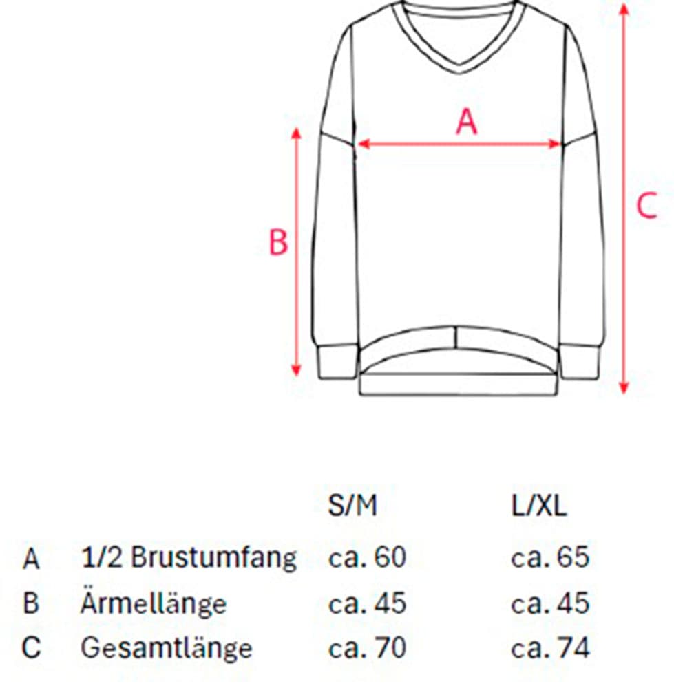 Zwillingsherz Sweatshirt »Dana«, mit fröhlichem Schriftzug