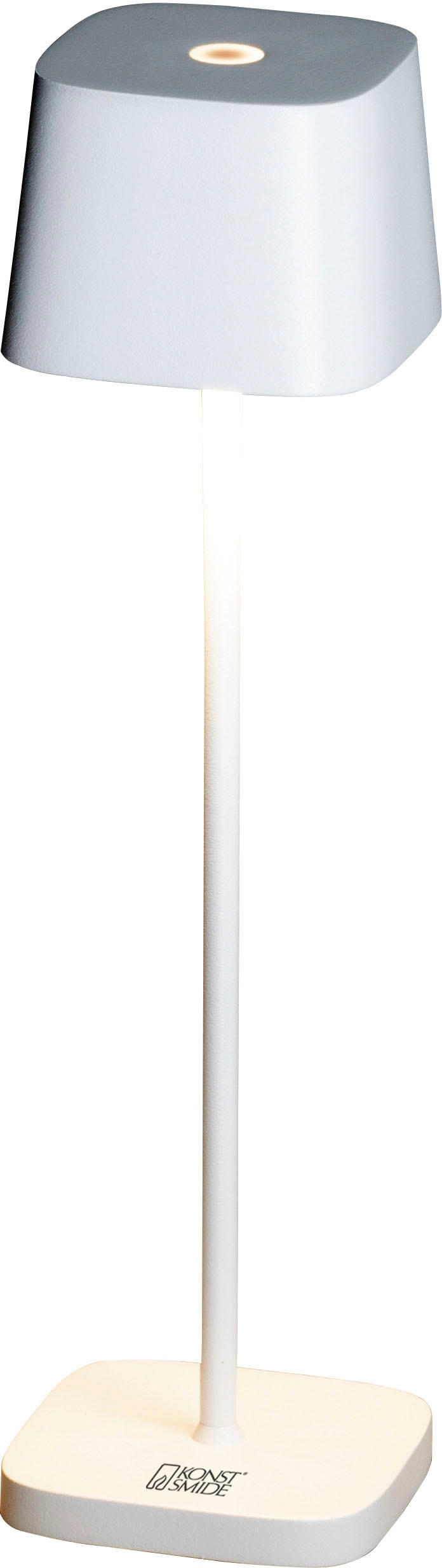 KONSTSMIDE LED Tischleuchte »Capri-Mini«, Capri-Mini USB-Tischl. weiß, 2700/3000K, dimmbar, eckig