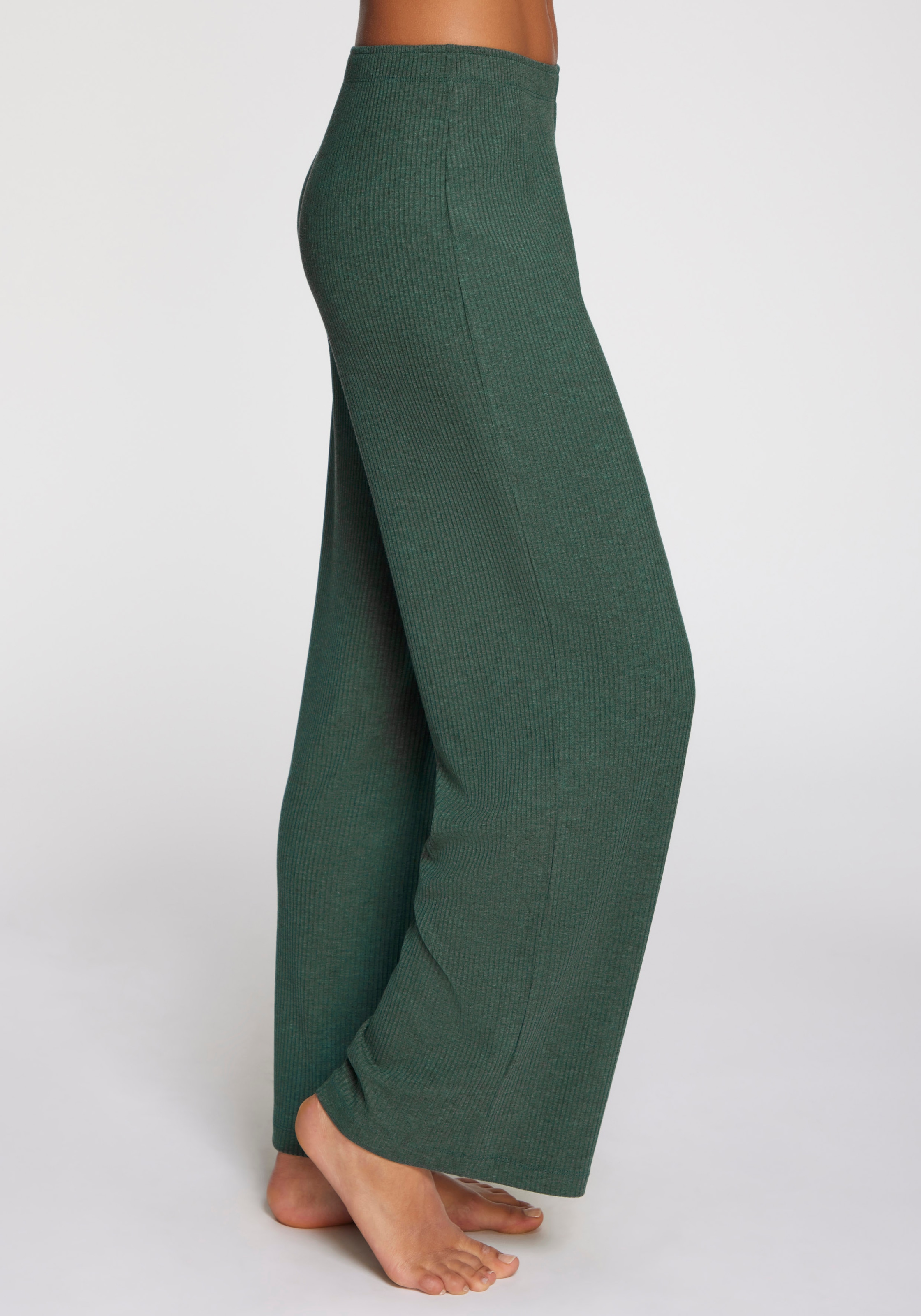 s.Oliver Pyjamahose, Aus weicher Rippqualität