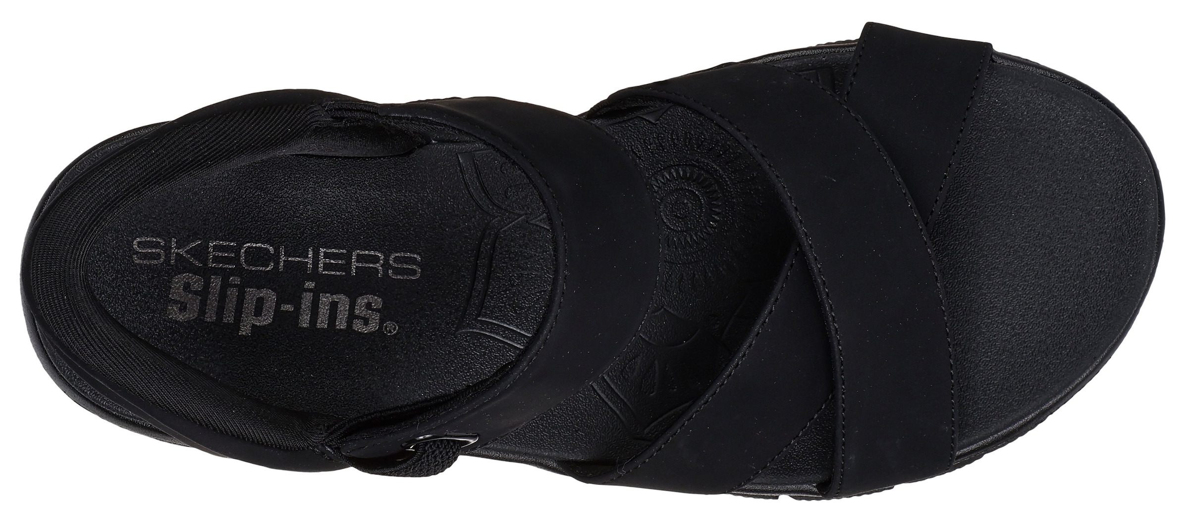 Skechers Sandale »EASY GOING-SOMEWHERE SUNNY«, Schlupfschuh, Plateausandale mit Slip-ins Funktion