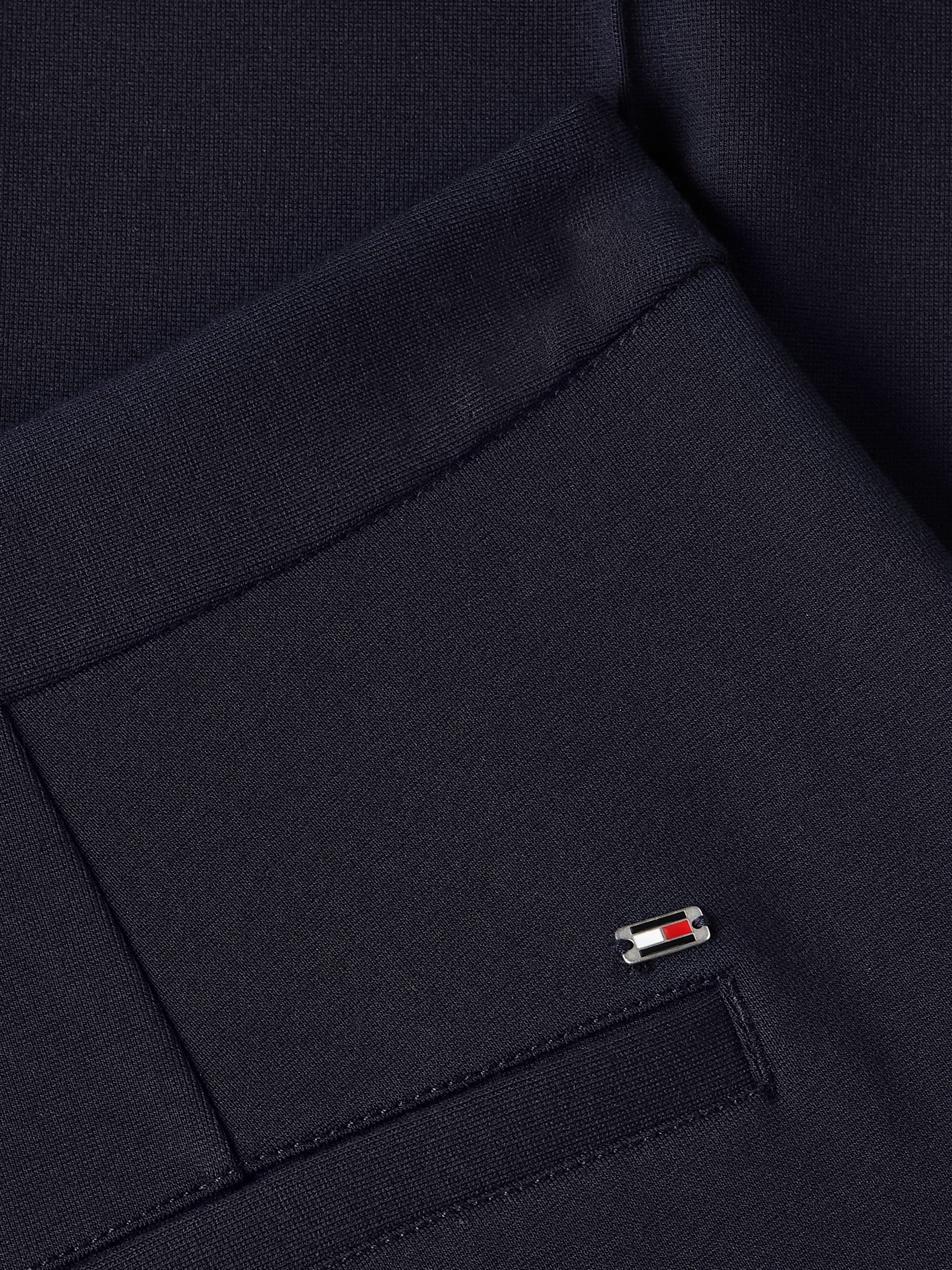 Tommy Hilfiger Webhose »PUNTO SLIM STRAIGHT PANT«, mit Tommy Hilfiger Flagge