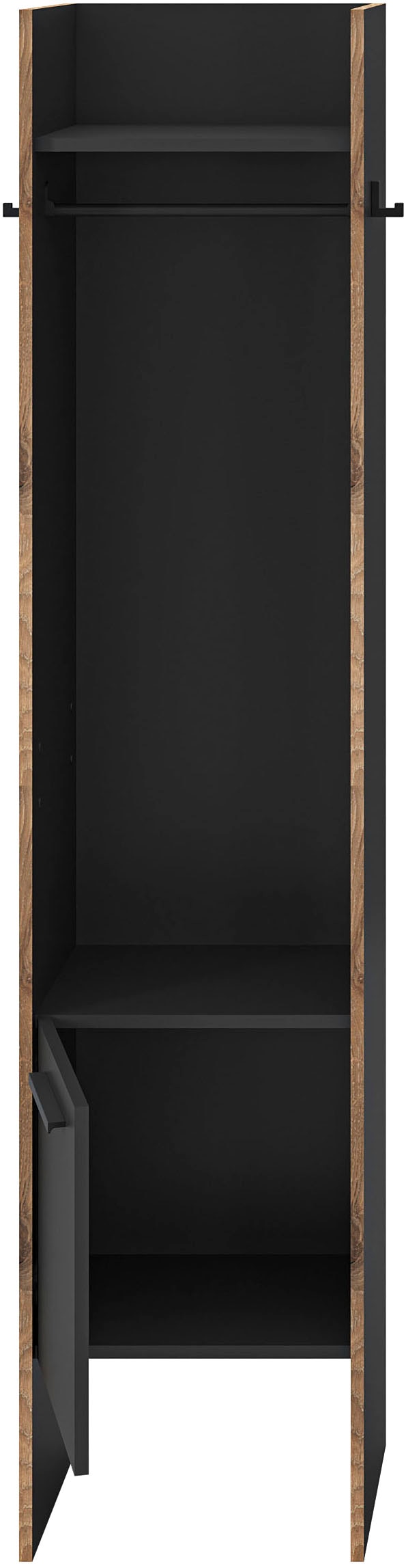 INOSIGN Garderobenschrank »MUSTA, Breite: 42cm, inkl. Kleiderstange, 2 Haken, 1 Tür« Dielenschrank, Flurschrank, Schrank, Universalschrank, Sitzbank