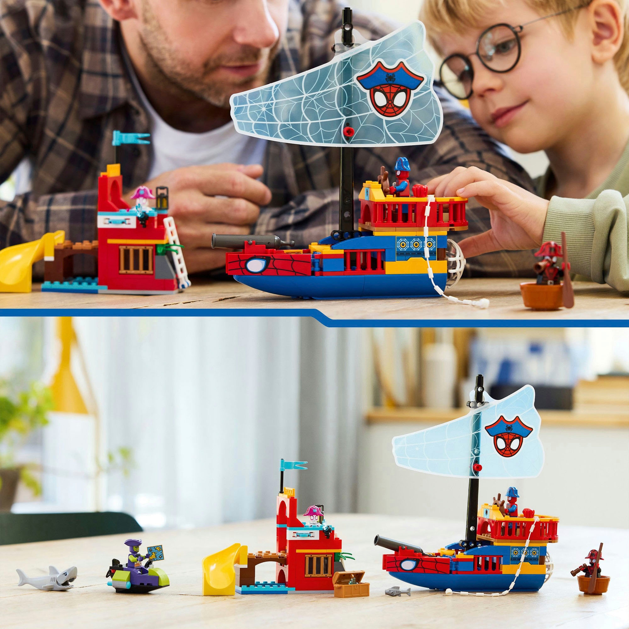 LEGO® Konstruktionsspielsteine »Piratenschiff von Spideys Team (11208), LEGO Spidey« Made in Europe