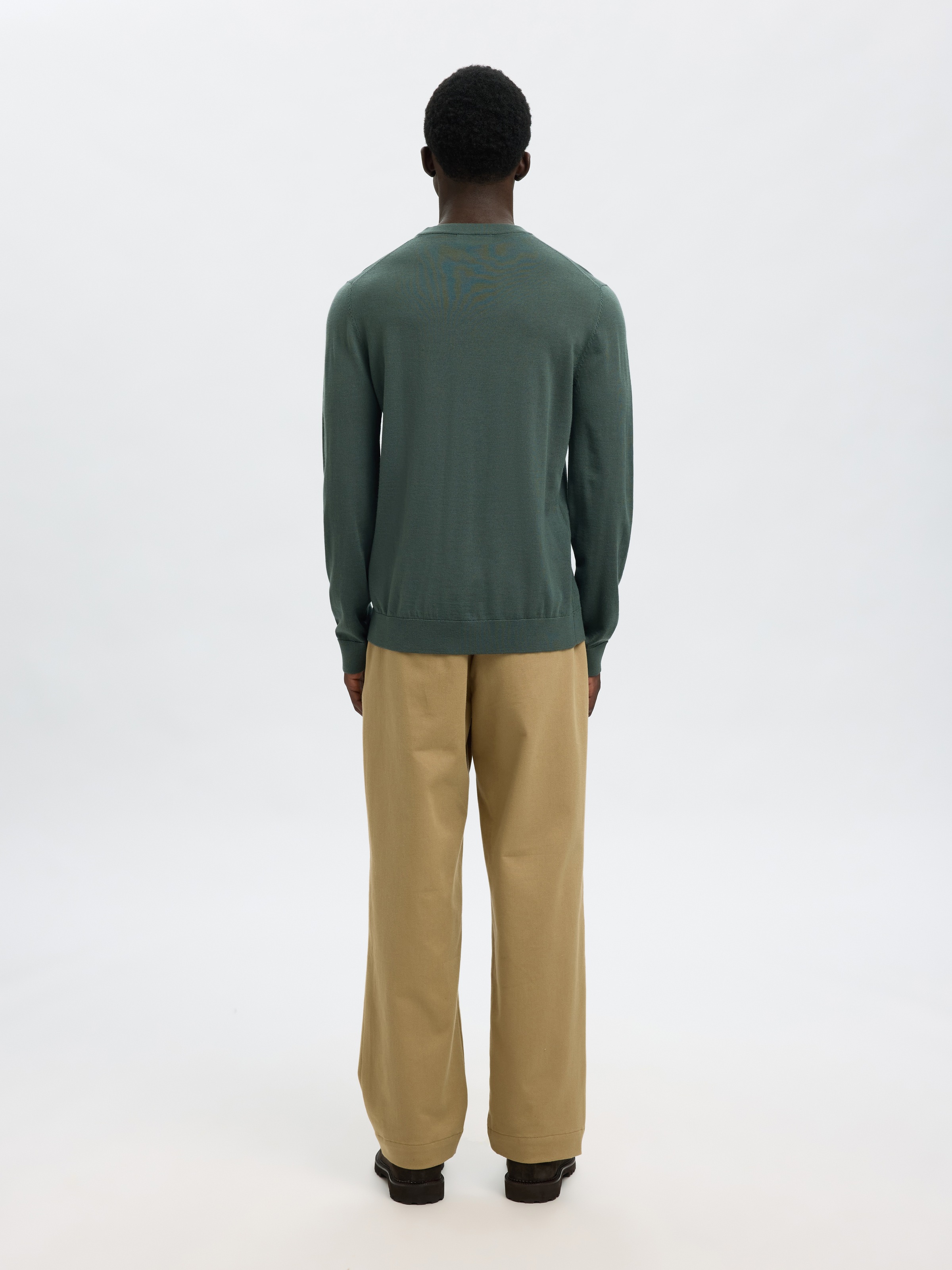 SELECTED HOMME Strickpullover »SLHTRAY LS KNIT MERINO CREW NECK NOOS«