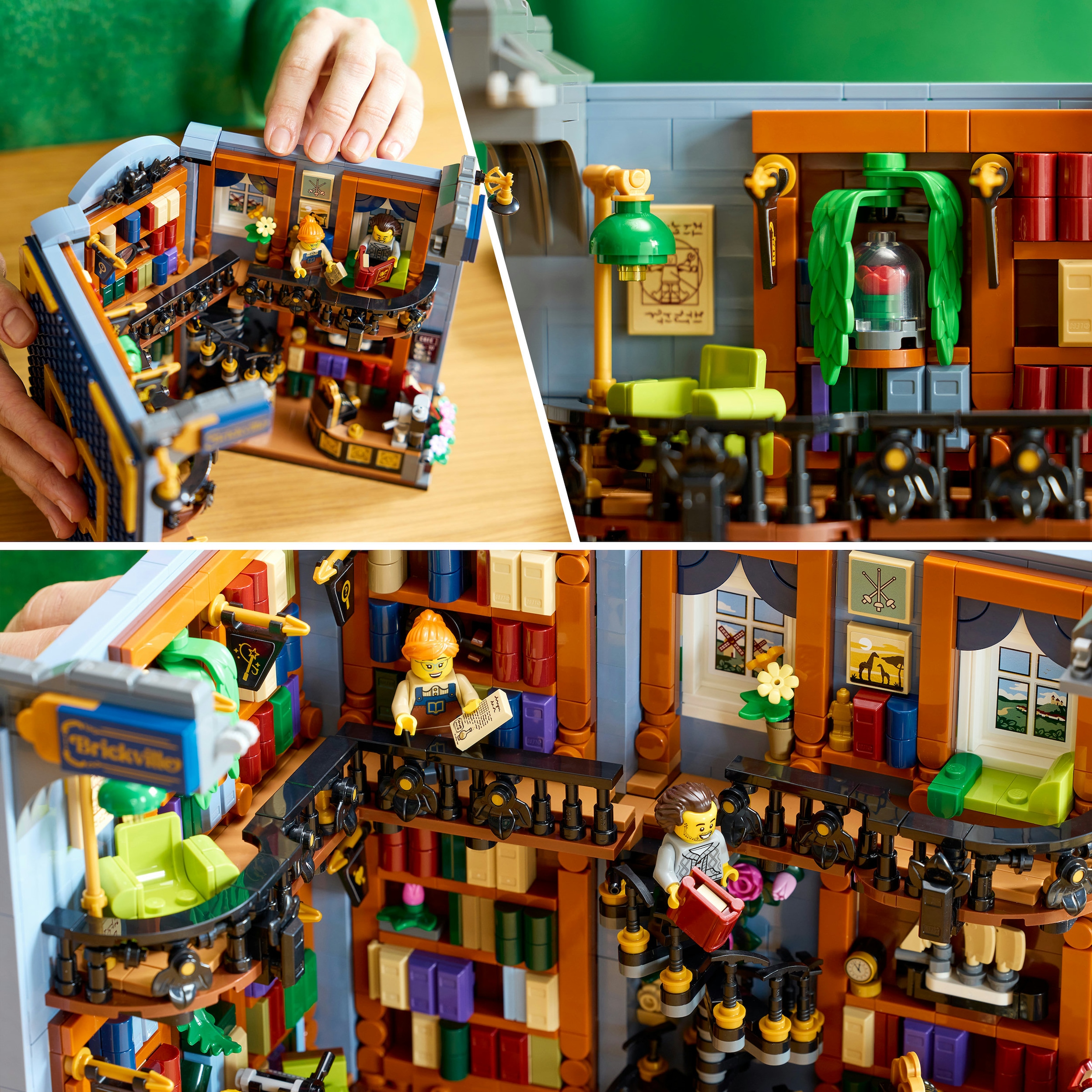 LEGO® Konstruktionsspielsteine »Buchladen: Buchstütze (11379), LEGO Icons« Made in Europe