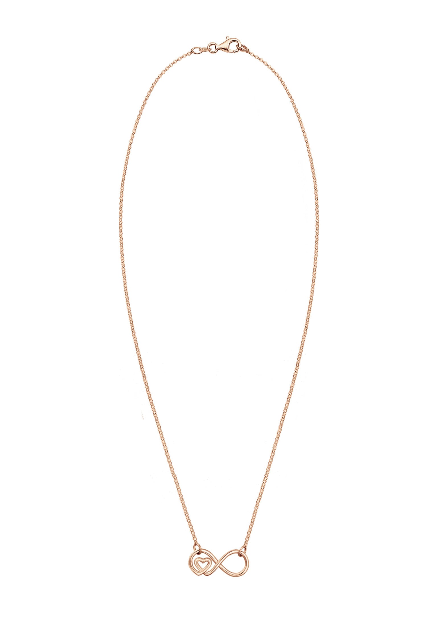 Elli Kette mit Anhänger »Halskette Infinity Unendlichkeit Herz 925 Sterling Silber«