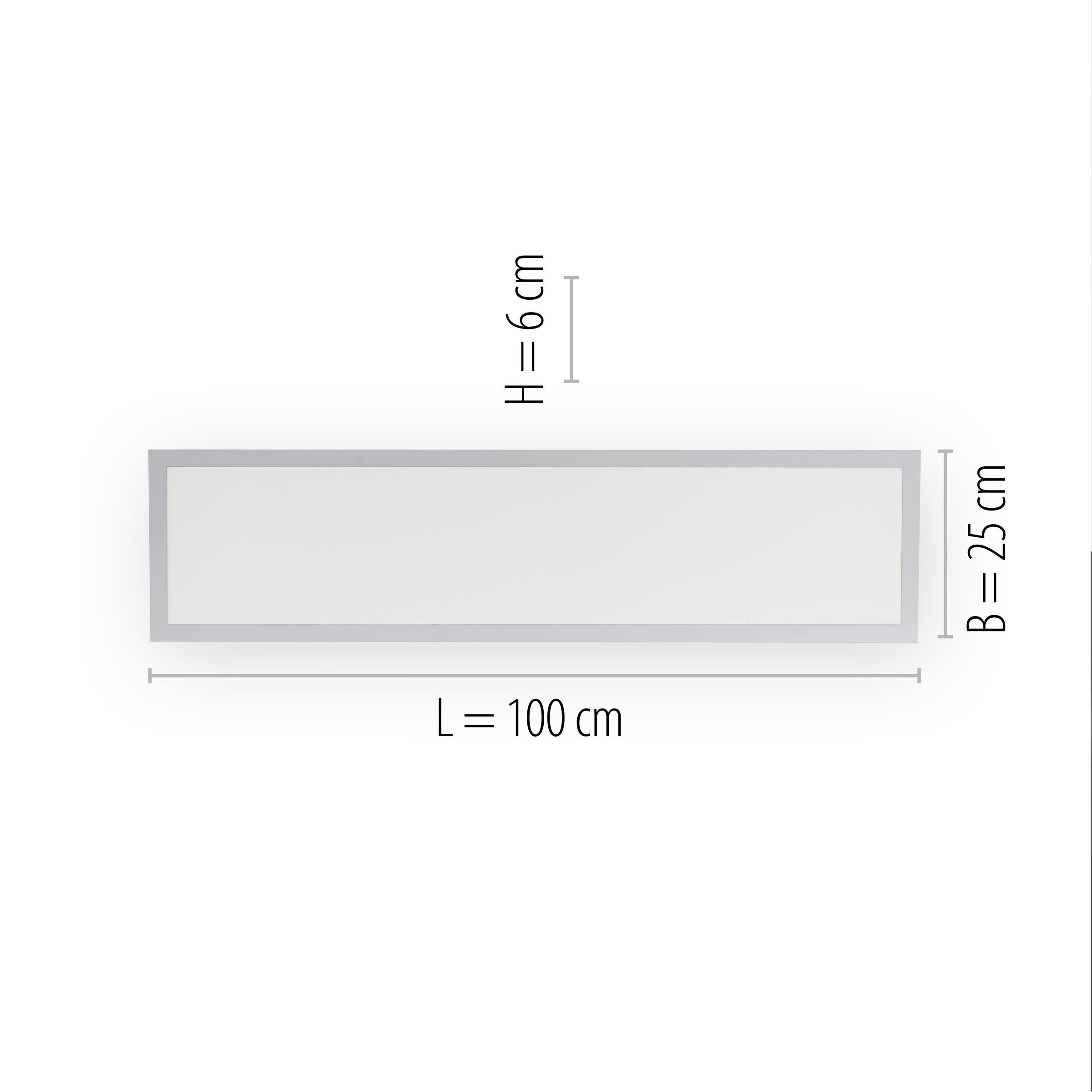 JUST LIGHT LED Deckenleuchte »FLAT« LED-Board 1 Stk. Warmweiß Serienschalter
