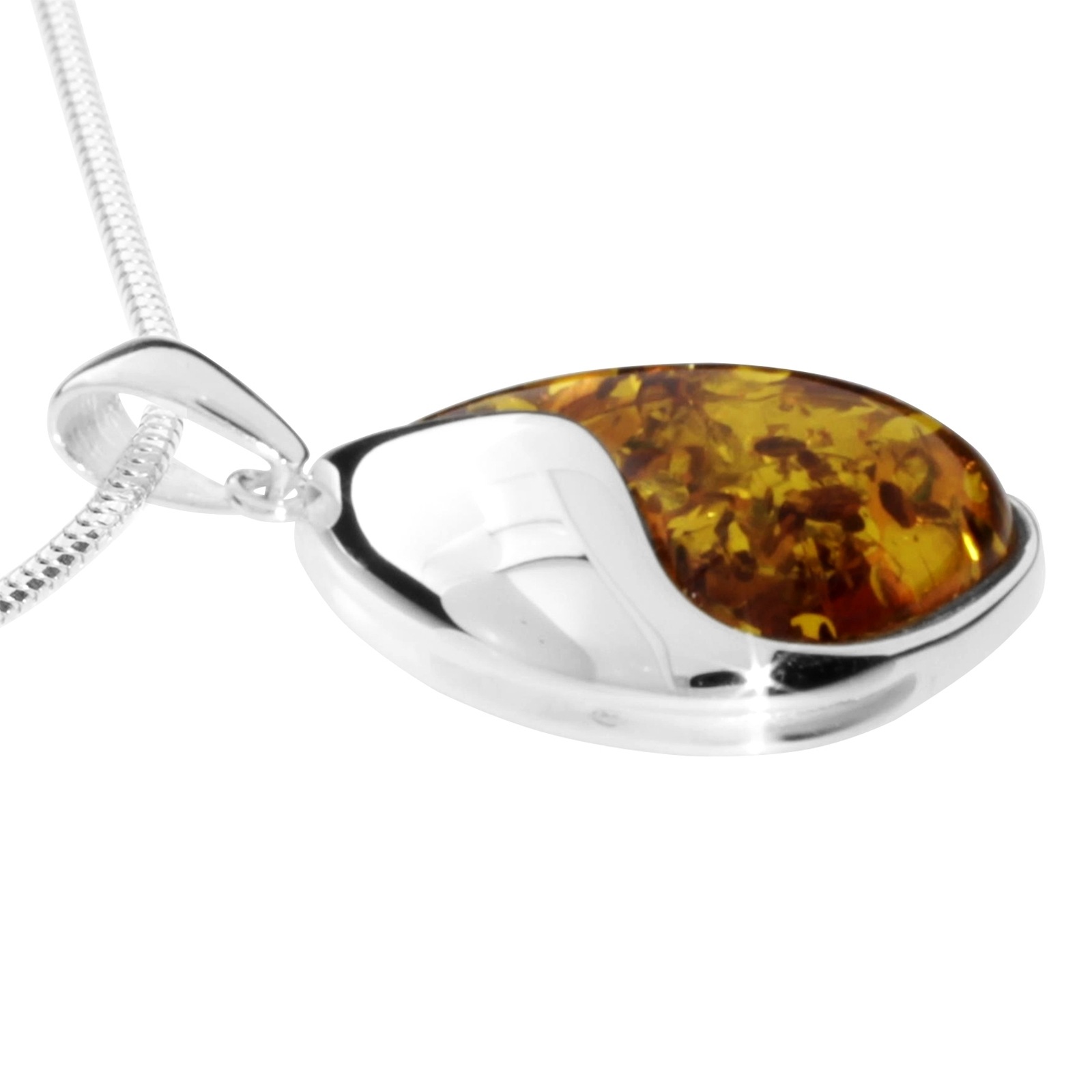 OSTSEE-SCHMUCK Kette mit Anhänger »- Jeska 34 - Silber 925/000 - Bernstein«