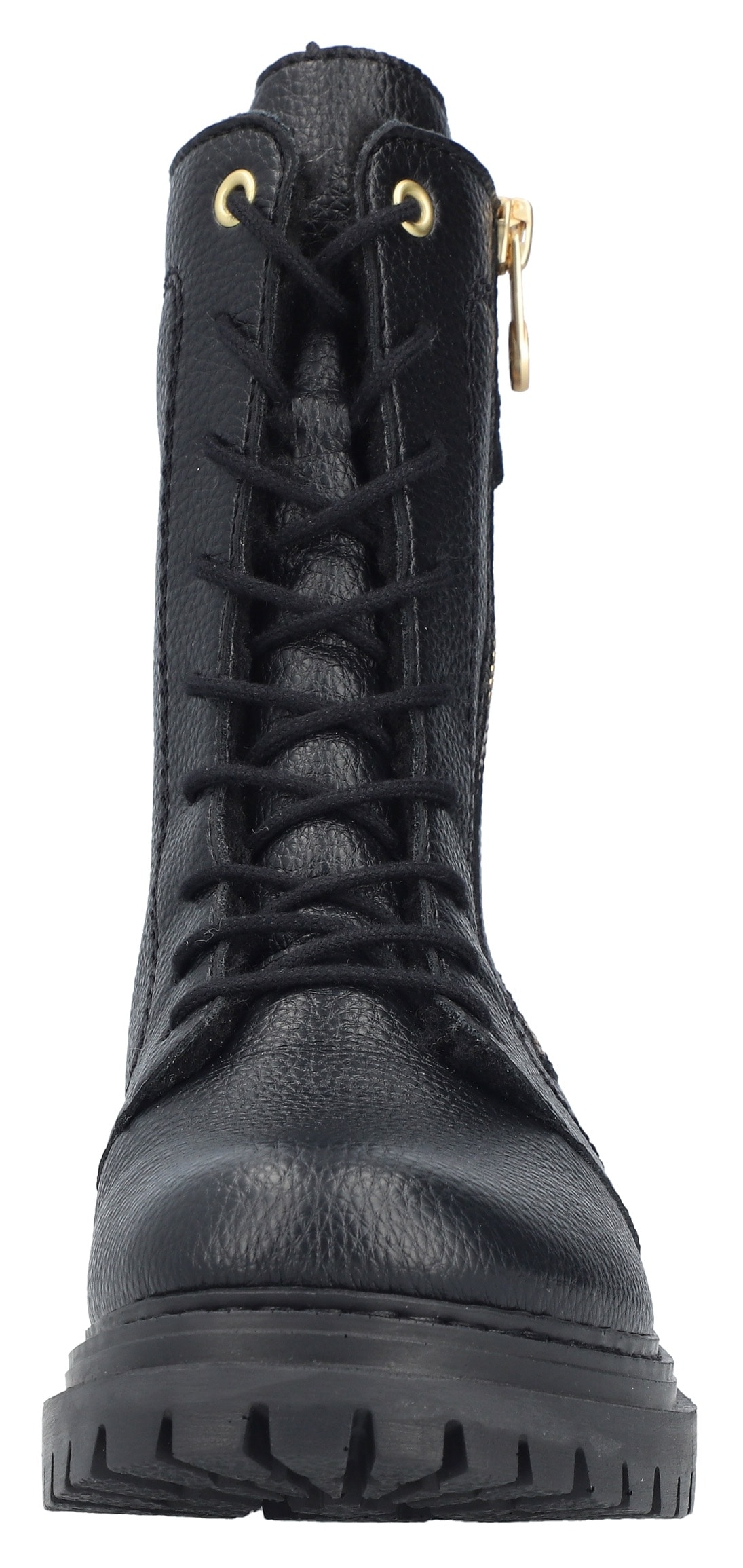 Rieker Winterstiefelette, Schnürboots, Schnürstiefelette, Blockabsatz, mit markanter Profilsohle