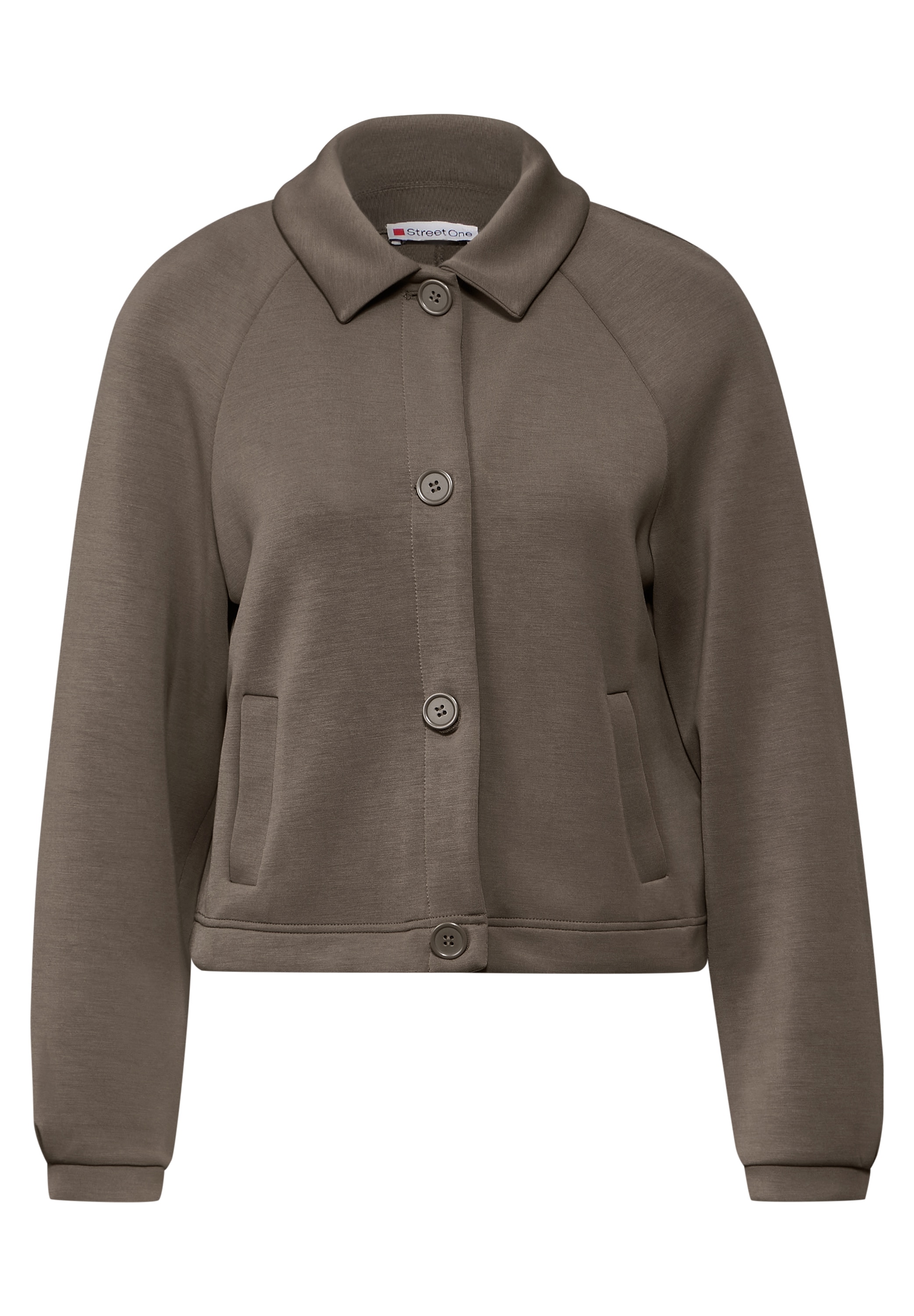 STREET ONE Sweatjacke, im Silk-Look