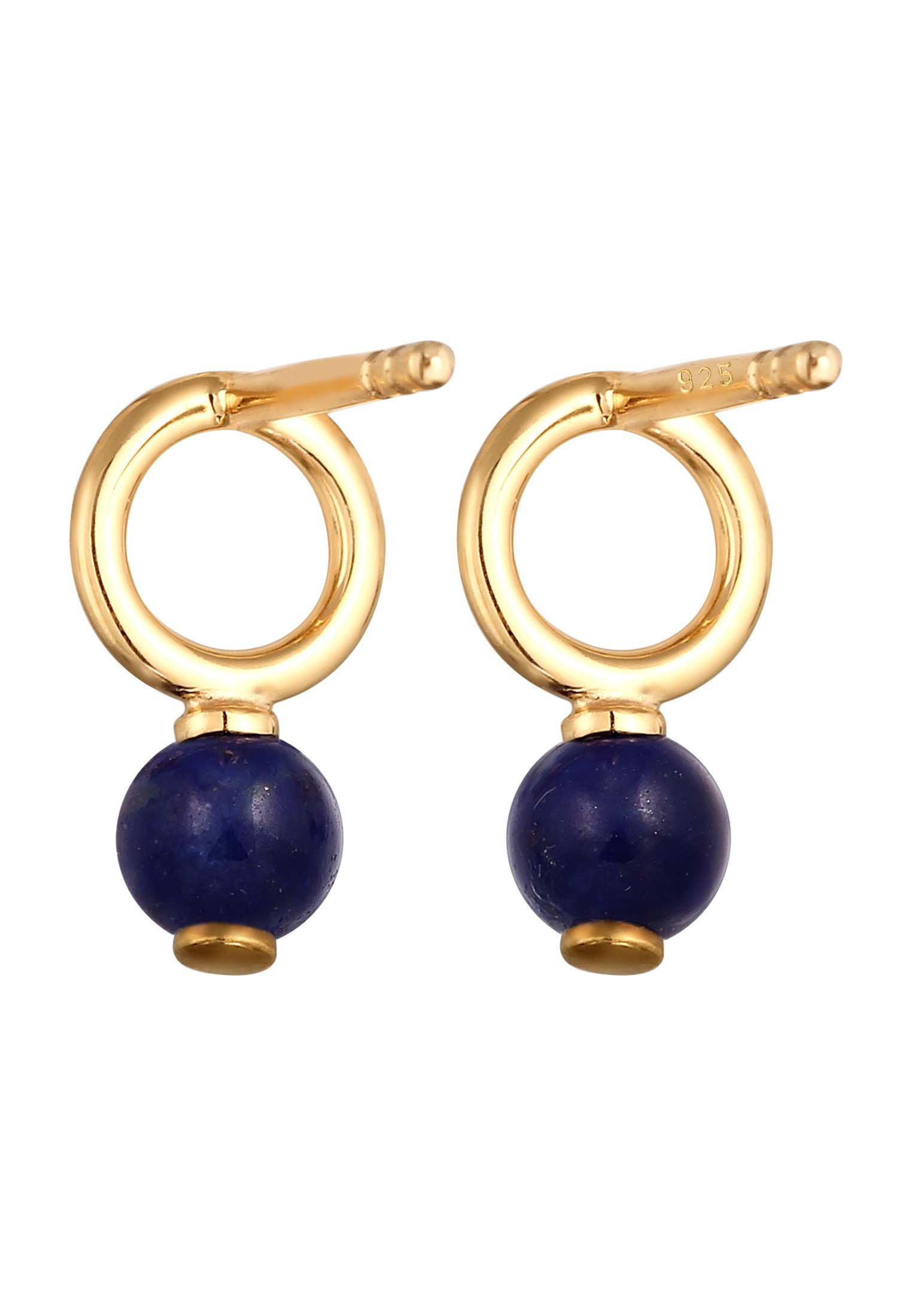 Elli Paar Ohrstecker »Ohrringe Ohrstecker Lapis Lazuli Blau 925 Sterling Silber«