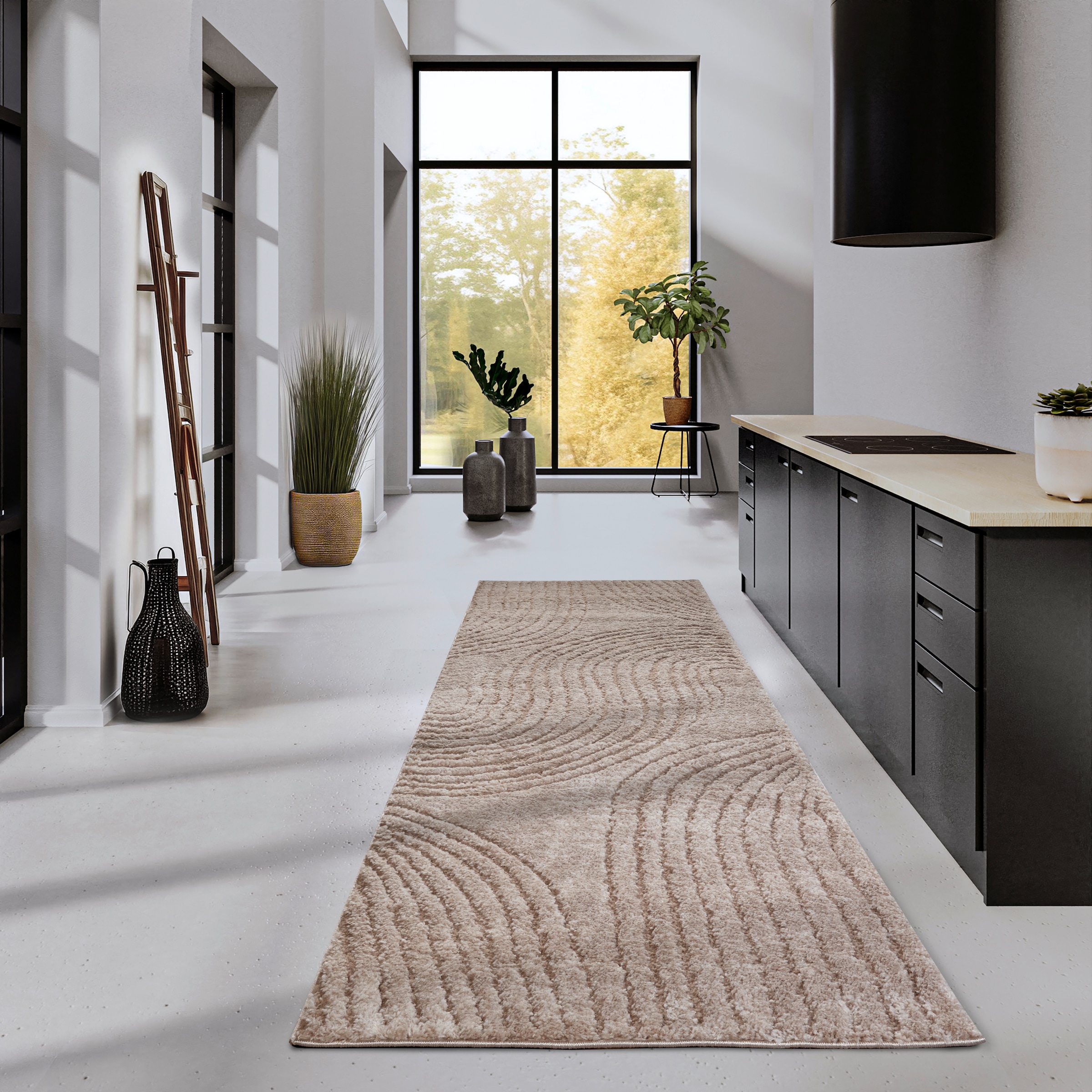 ELLE DECORATION Designteppich »Pigment«, rechteckig, 18 mm Höhe, Hochflor, Shaggy, Läufer, weich, Langflor, modern, Hoch Tief Effekt