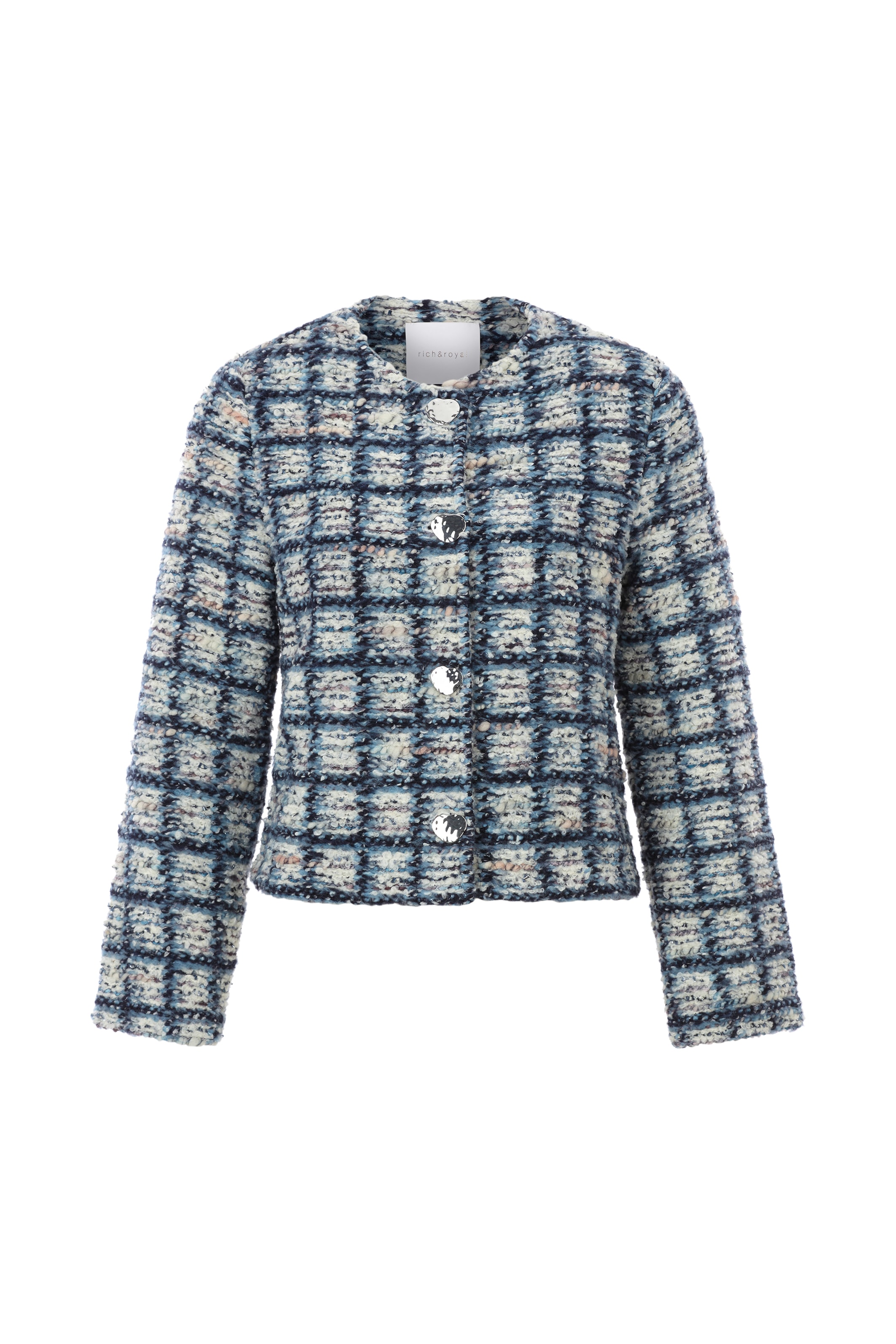 RICHROYAL Kurzblazer, Mit Glitzerdetails in der Wolle