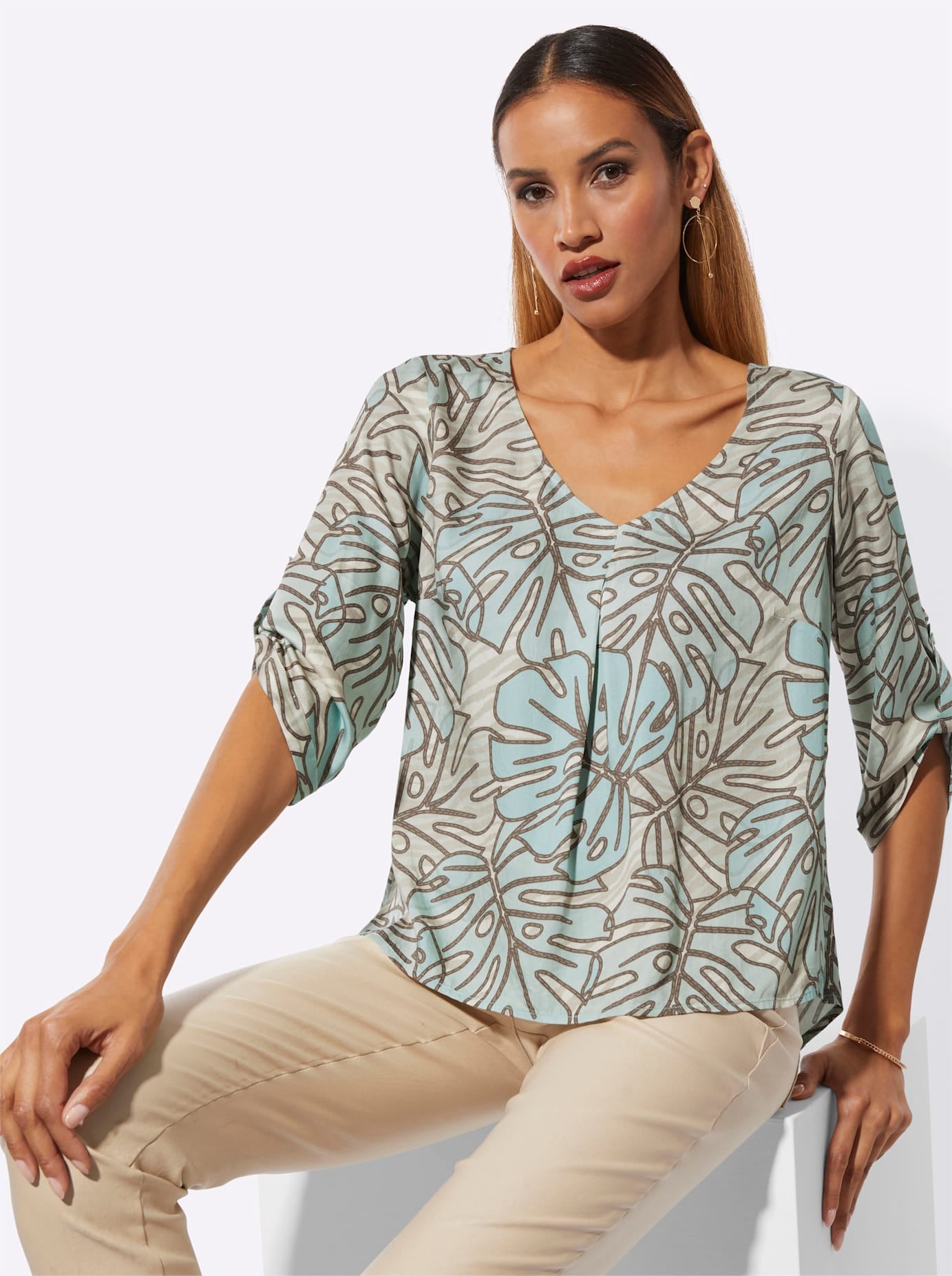 creation L Druckbluse