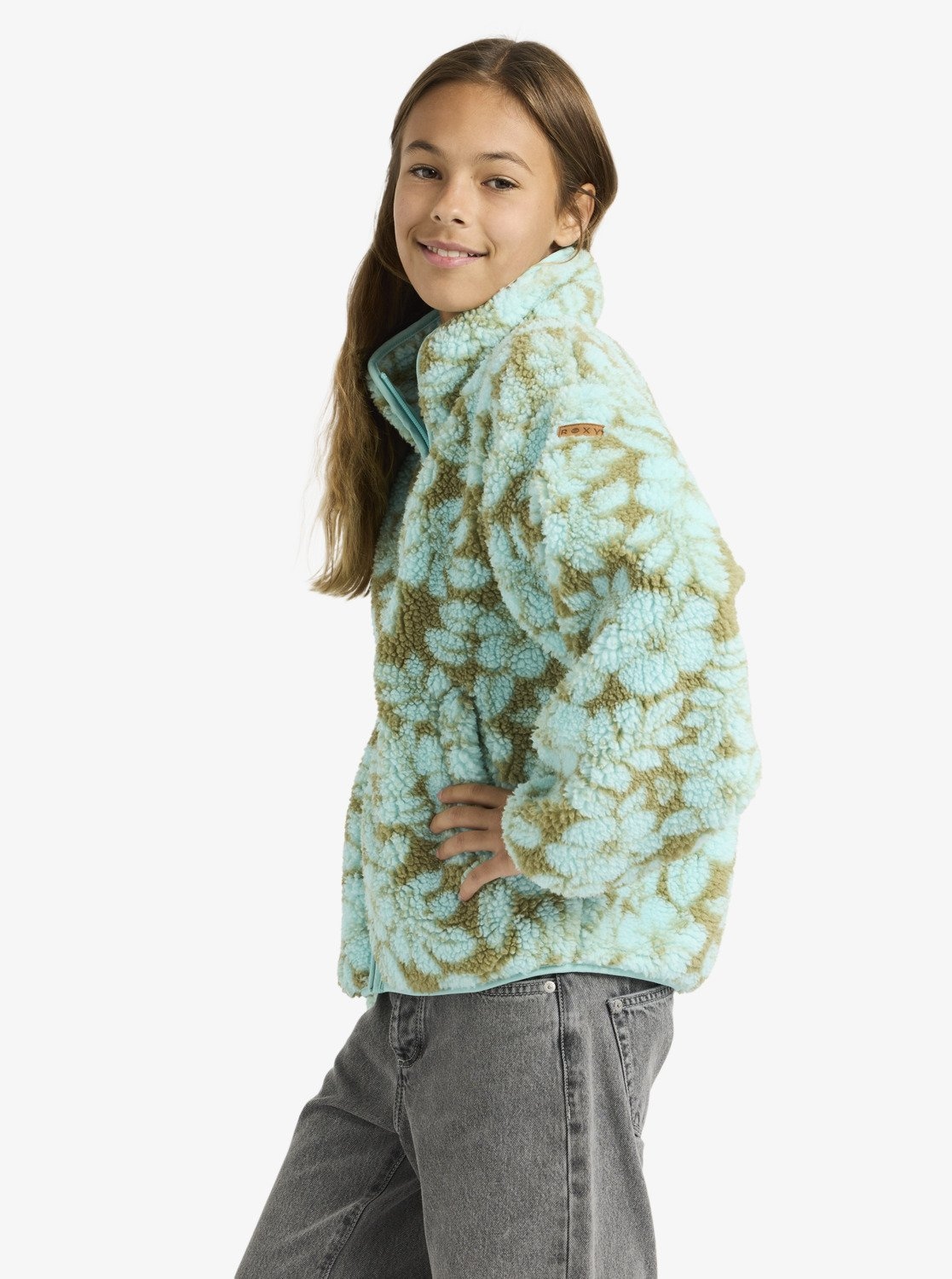 Roxy Fleecejacke »LIKE ELECTRICITY« 1 Stk. tlg. für Kinder und Jugendliche, aus Polyester, sportlicher Stil