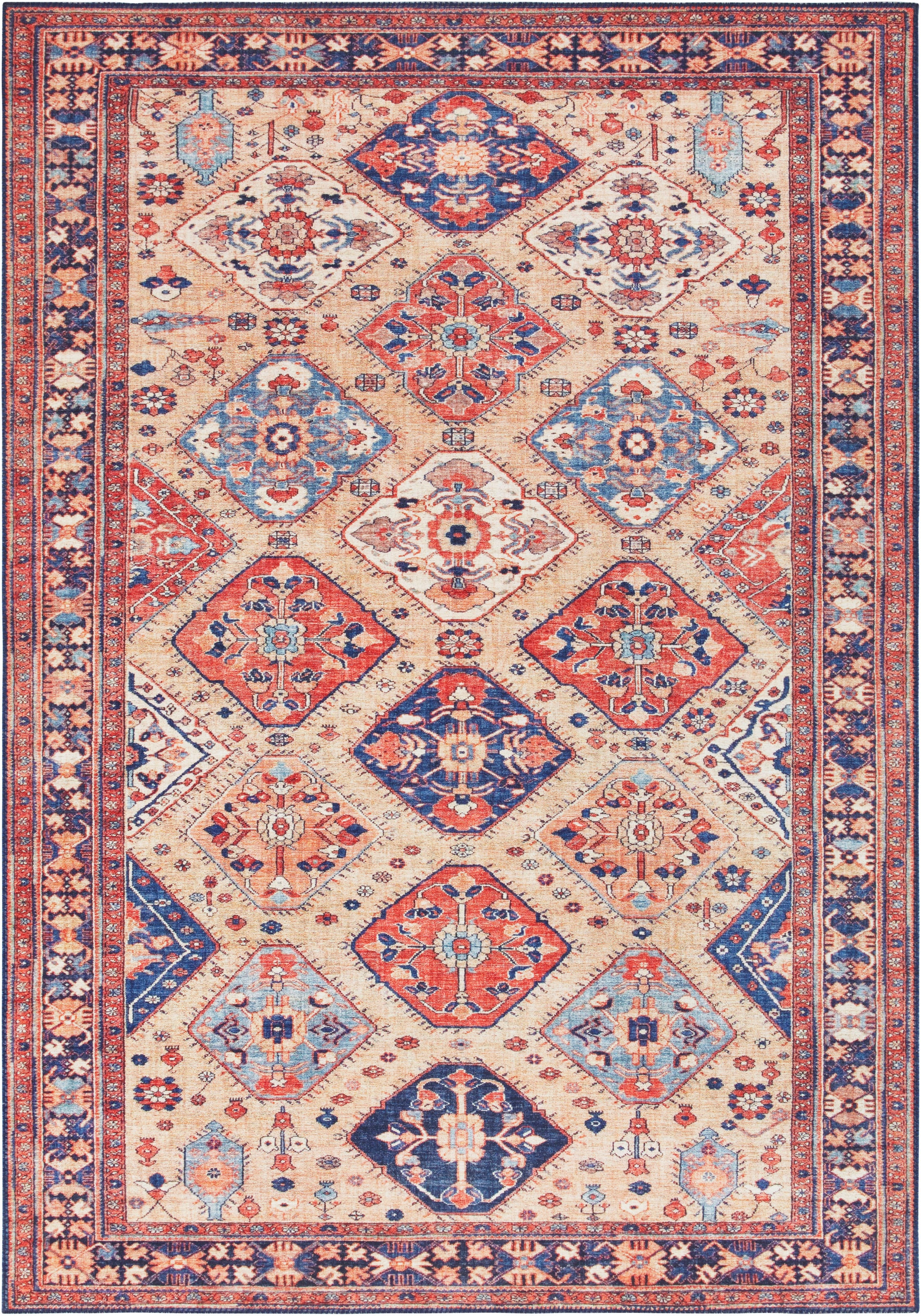 Teppich »Afghan Kelim«, rechteckig, Orient Optik, Vintage Design, gekettelt, kräftige...