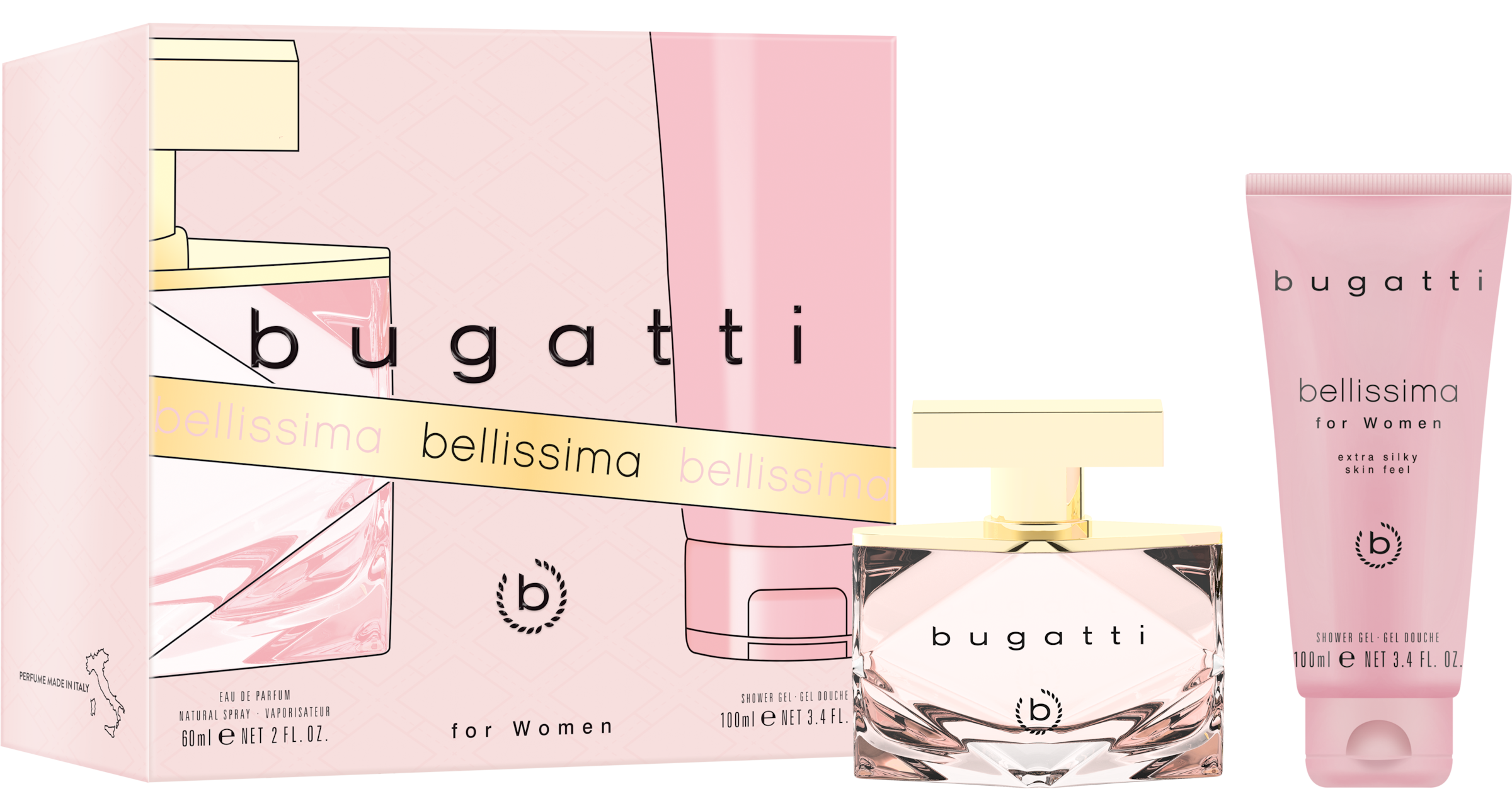Bugatti Damen Duft-Set »bellissima EdP 60ml + SG 100ml GP«