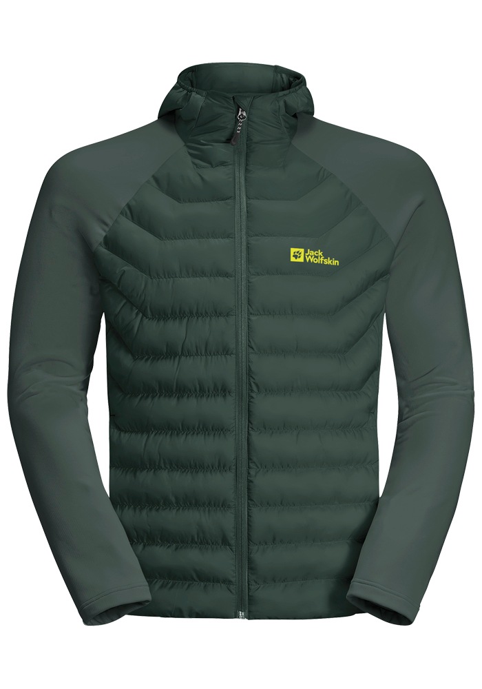 Jack Wolfskin Hybridjacke »ROUTEBURN PRO HYBRID M«, mit Kapuze