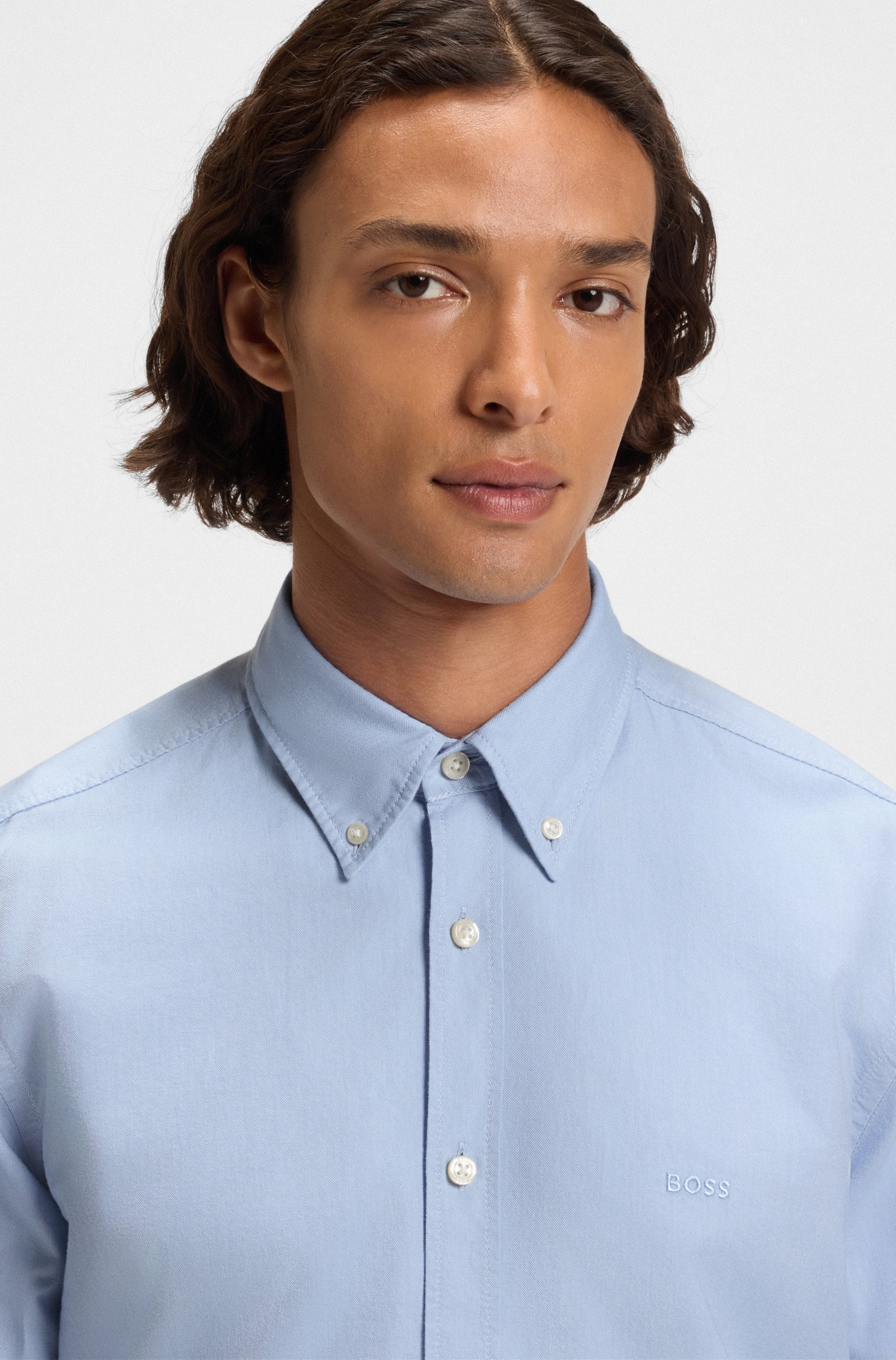 BOSS ORANGE Businesshemd »Rickert«, mit Button-down-Kragen