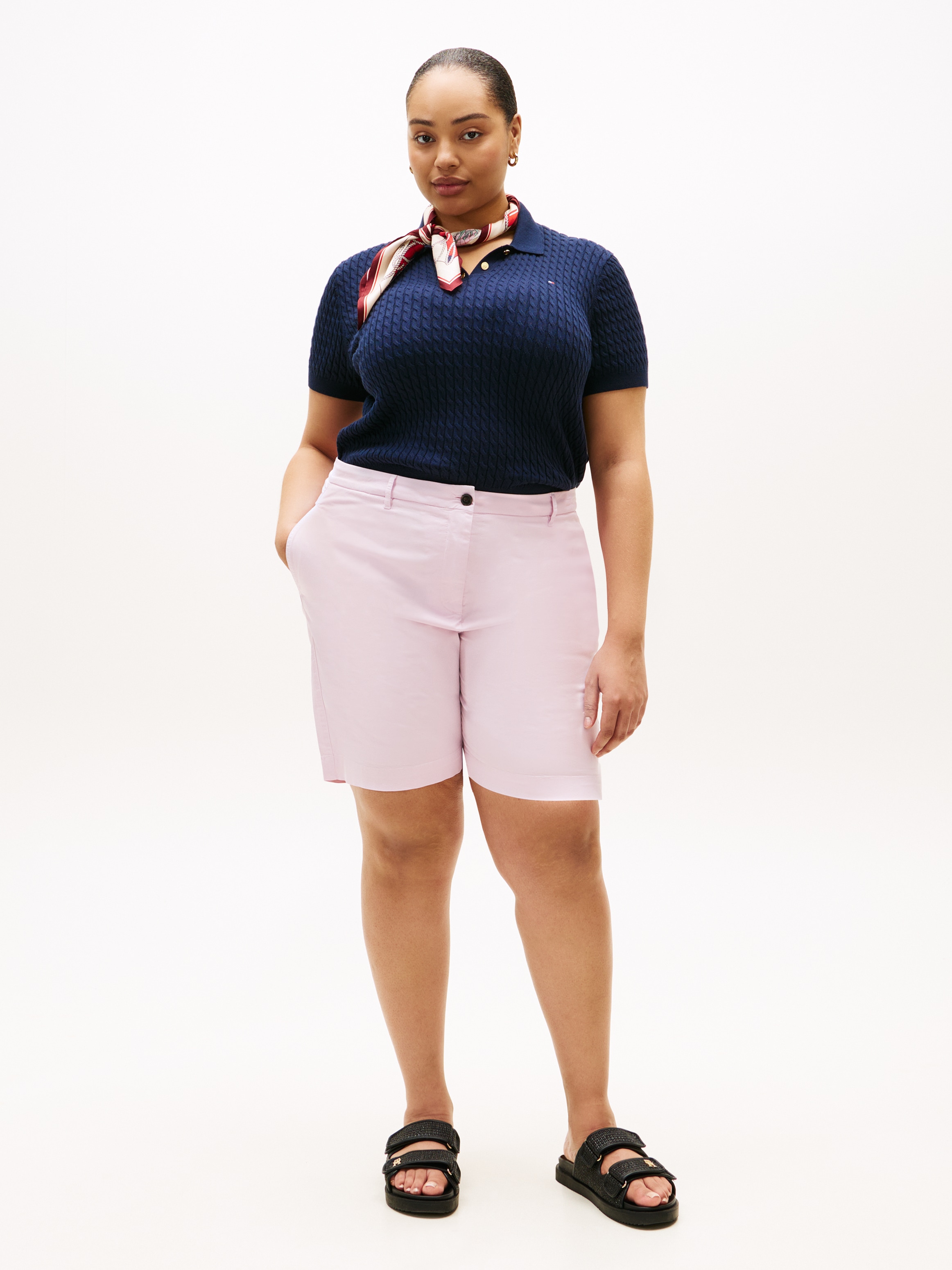 Tommy Hilfiger Curve Chinoshorts »CRV CO GMD BLEND CHINO SHORT«  in großen Größen