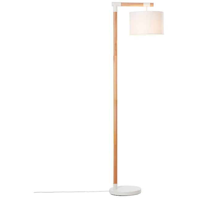 Brilliant Stehlampe »Eloi«, 1 flammig-flammig, mit weißem Stoffschirm,  167,5 cm Höhe, E27, Holz/Textil, natur/weiß bestellen im OTTO Online Shop