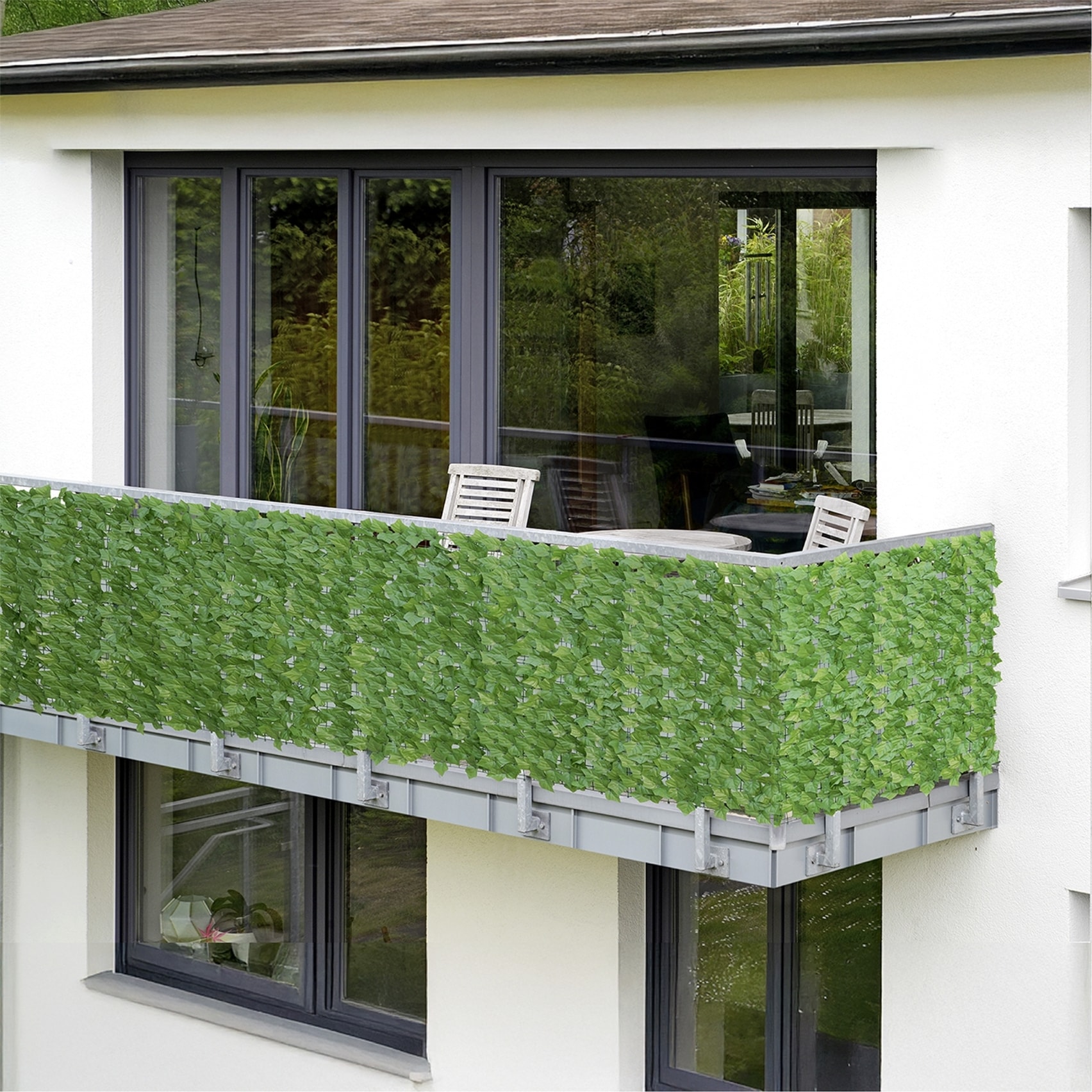Maximex Sichtschutzelement »Sichtschutzmatte Efeu« witterungsbeständige Sichtschutzhecke, Kunststoff, für Balkon & Garten